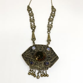 Victorian Hexagonal Necklace