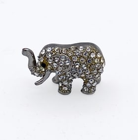 Vintage Rhinestone Elephant