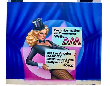 KABC AM Los Angeles Info Graphic, Airbrush