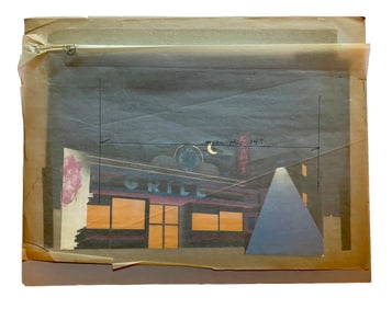 KABC Late Night Movie Graphic, Diner Street View