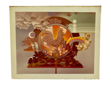 KABC AM Rooster Weather Vane Graphic