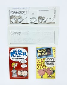 Miss Peach Comic Strips and Paperback Comic Books