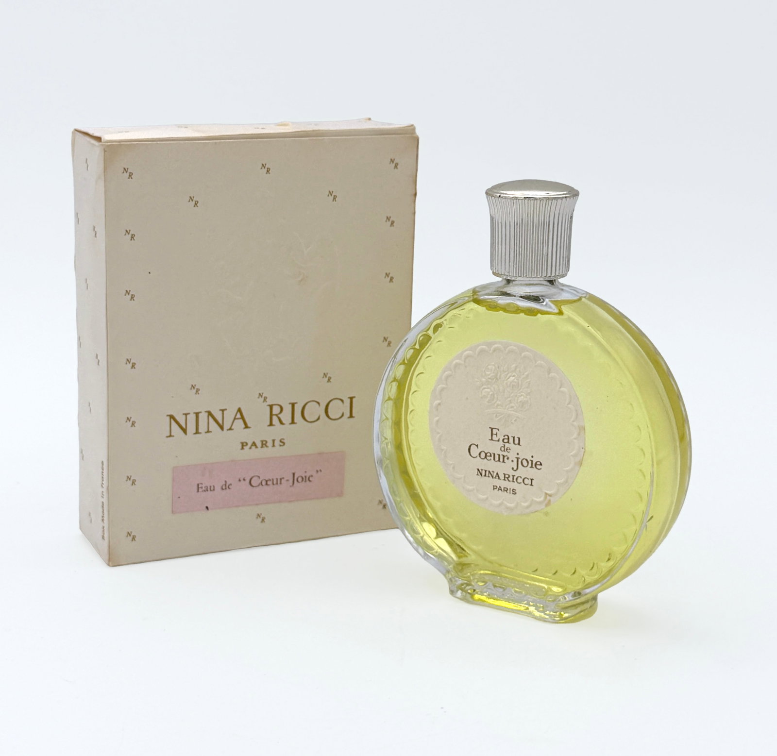 Nina Ricci Eau de Coeur-Joie NIB perfume 1960s: Vintage Nina Ricci Eau de Coeur - Joie 50cc (1.7oz) New in Box