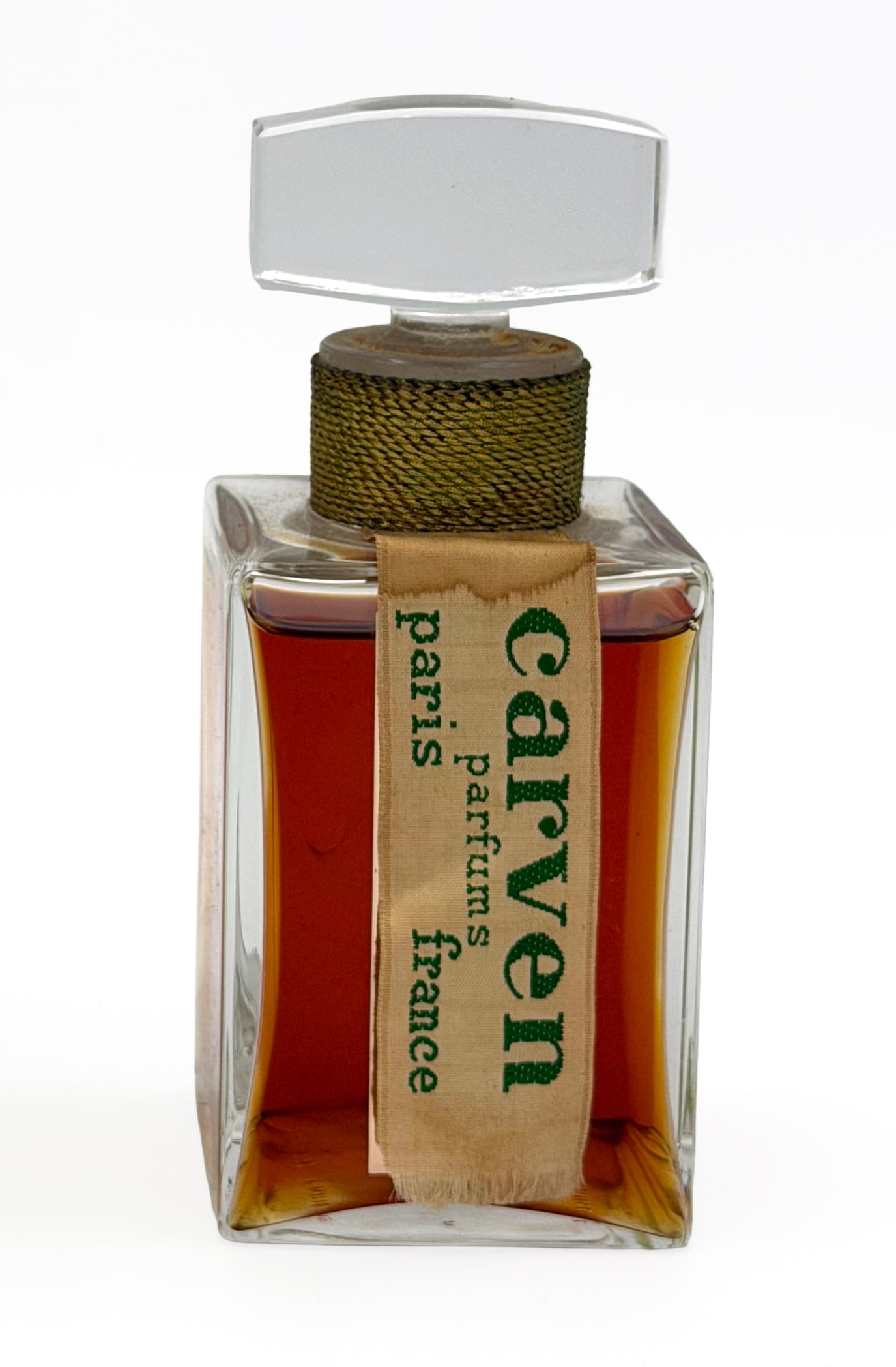 Vintage Robe d'un soir By Carven Perfume 4oz: Vintage Robe d'un soir By Carven Perfume 4oz. Sealed crystal bottle, Made in France, Vintage, very rare. 4oz size unopened.