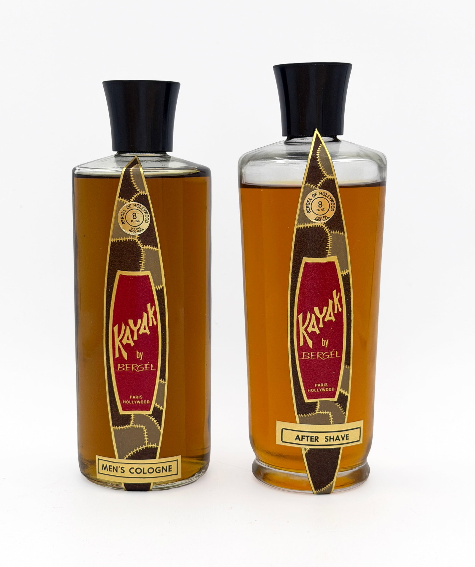 Vintage RARE "Kayak" Cologne/Aftershave set 8oz: Vintage "Kayak" Cologne/Aftershave boxed set by Bergel of Hollywood - 8 fl oz. - New in Box Unused.