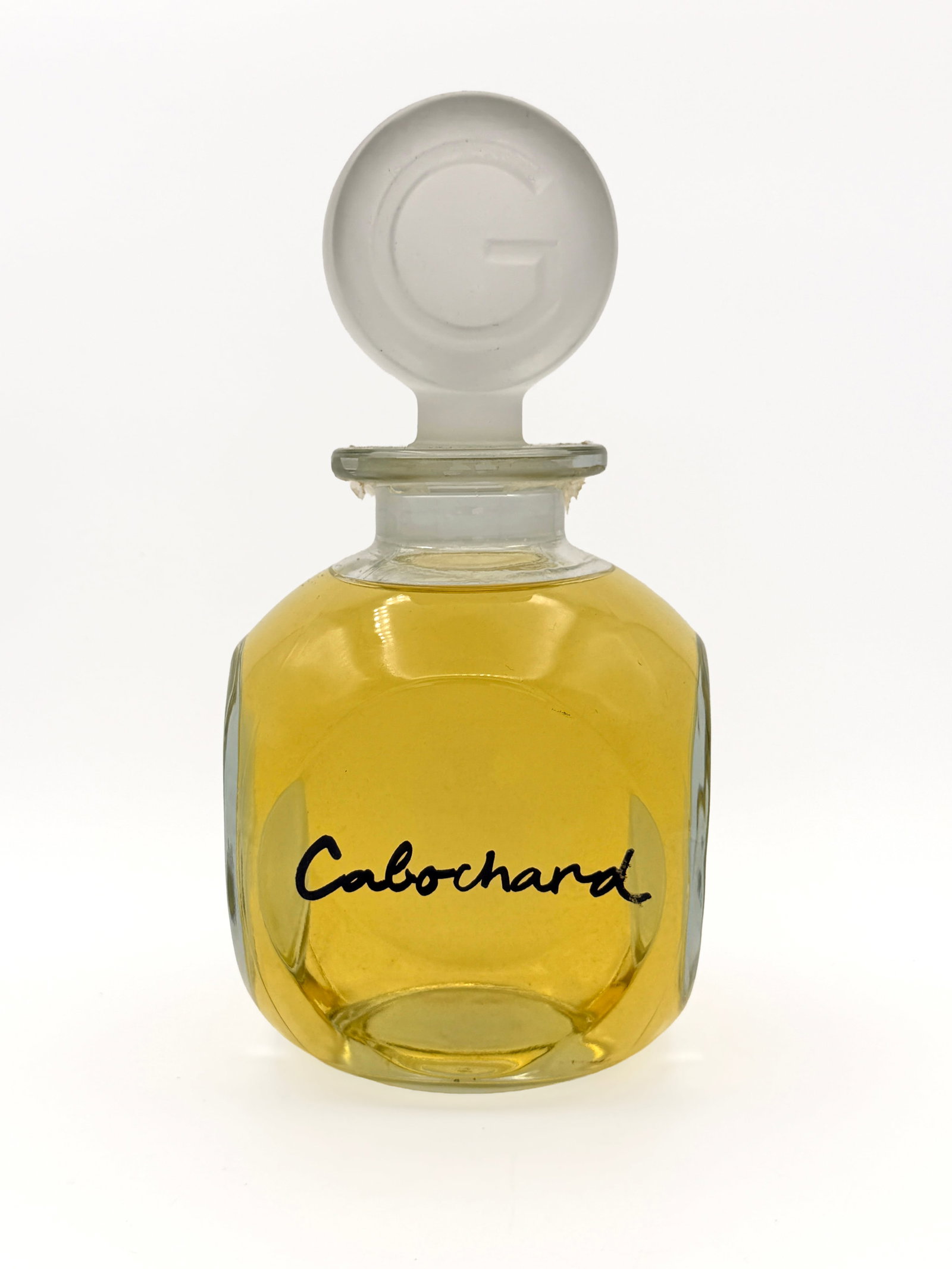 RARE Bottle of Gres Cabochard Factice Perfume: RARE Vintage Unopened Huge Glass Bottle of Gres Cabochard Factice Perfume, full never opened. Large bottle used in store displays for sampling. Bottom of bottle says Made in France GRIS.