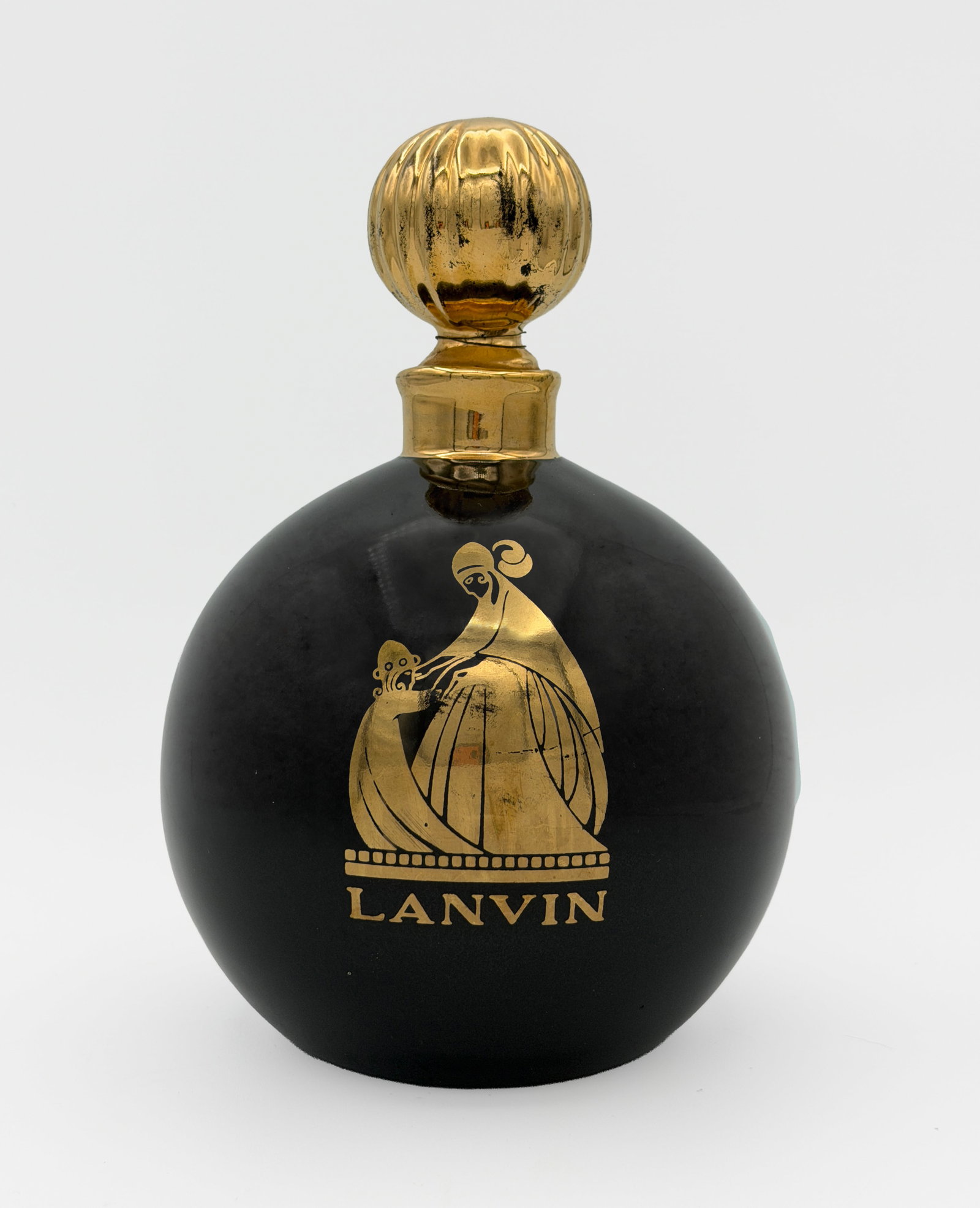 RARE Vintage Empty Black Lanvin Factice bottle (1 of 2)