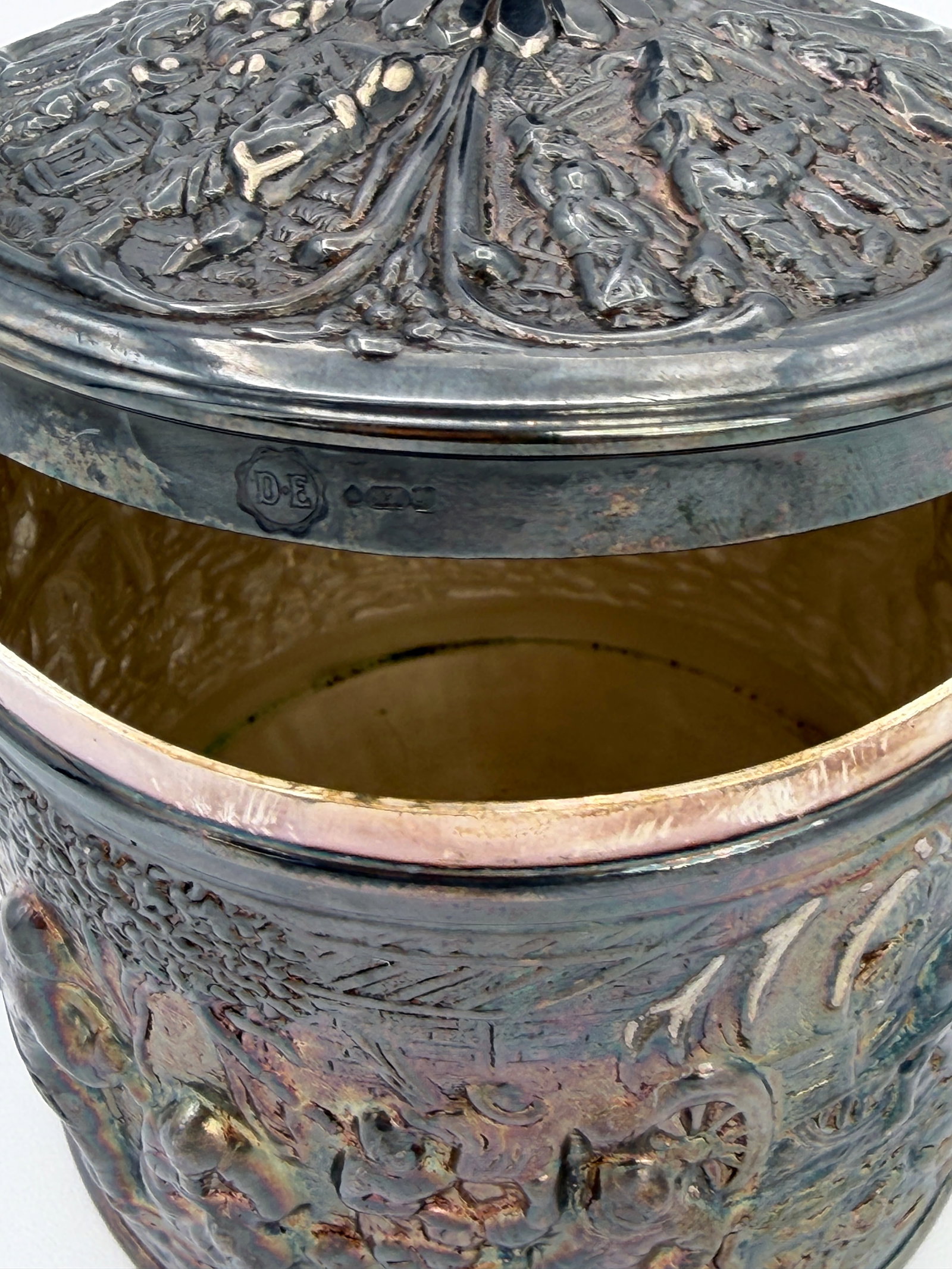 Vintage Silver Plated Dutch Tea Caddy - 5