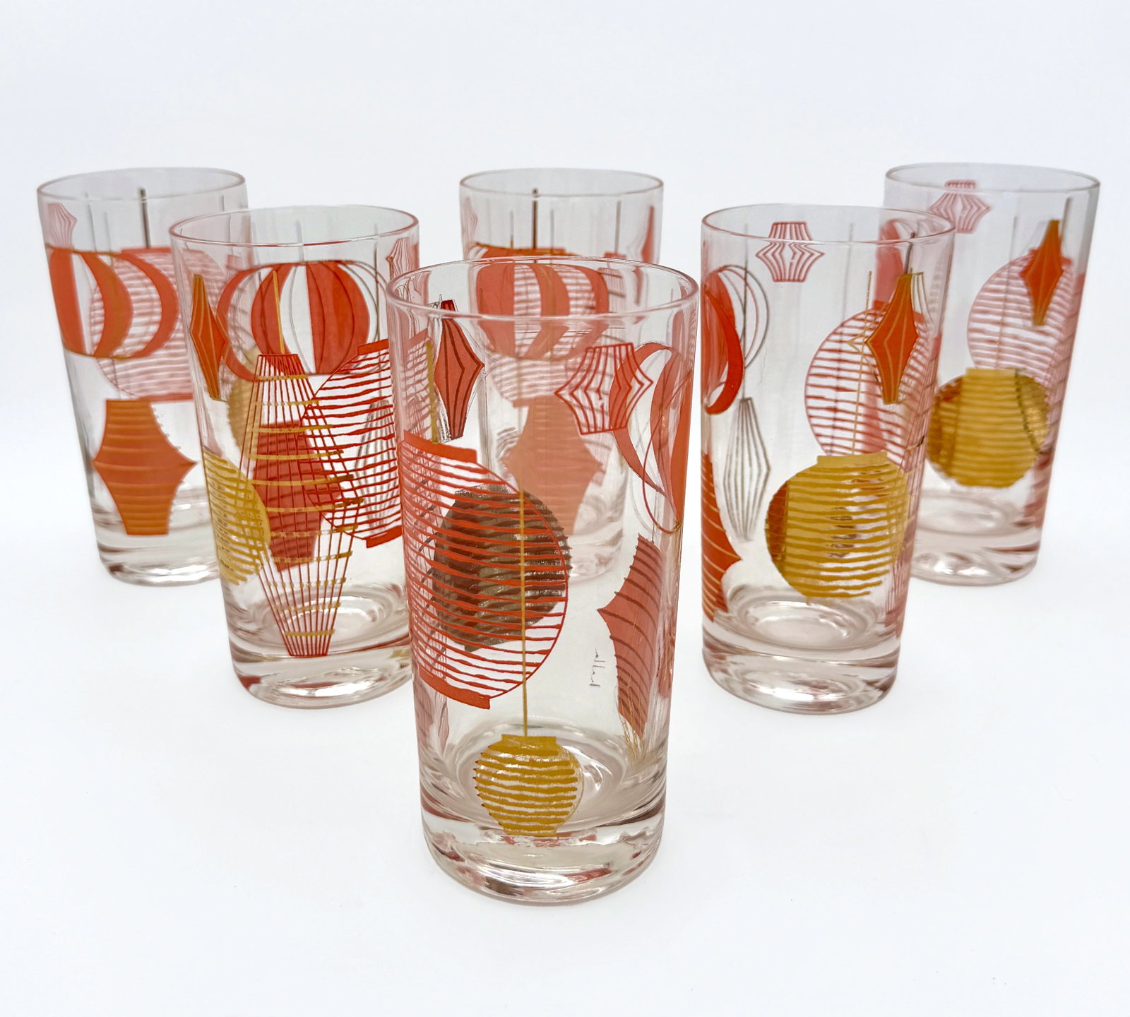 Set of 6 MCM Atomic Highball Glasses (1 of 3)