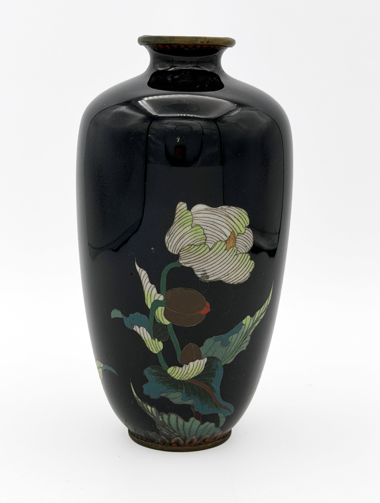 Asian Cloisonne Vase - 2