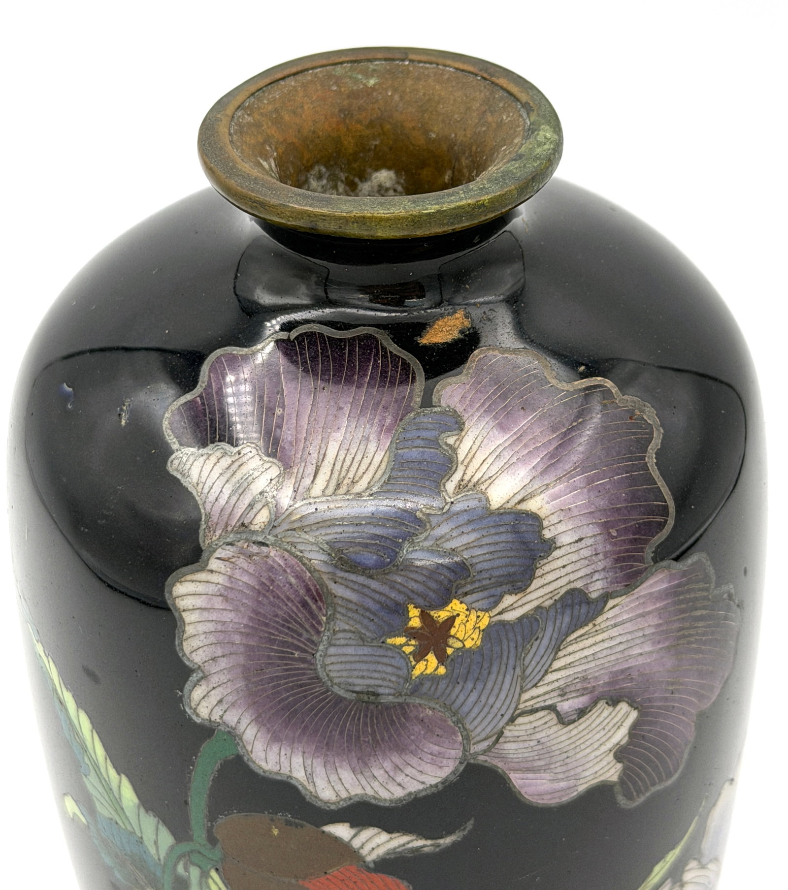 Asian Cloisonne Vase - 3