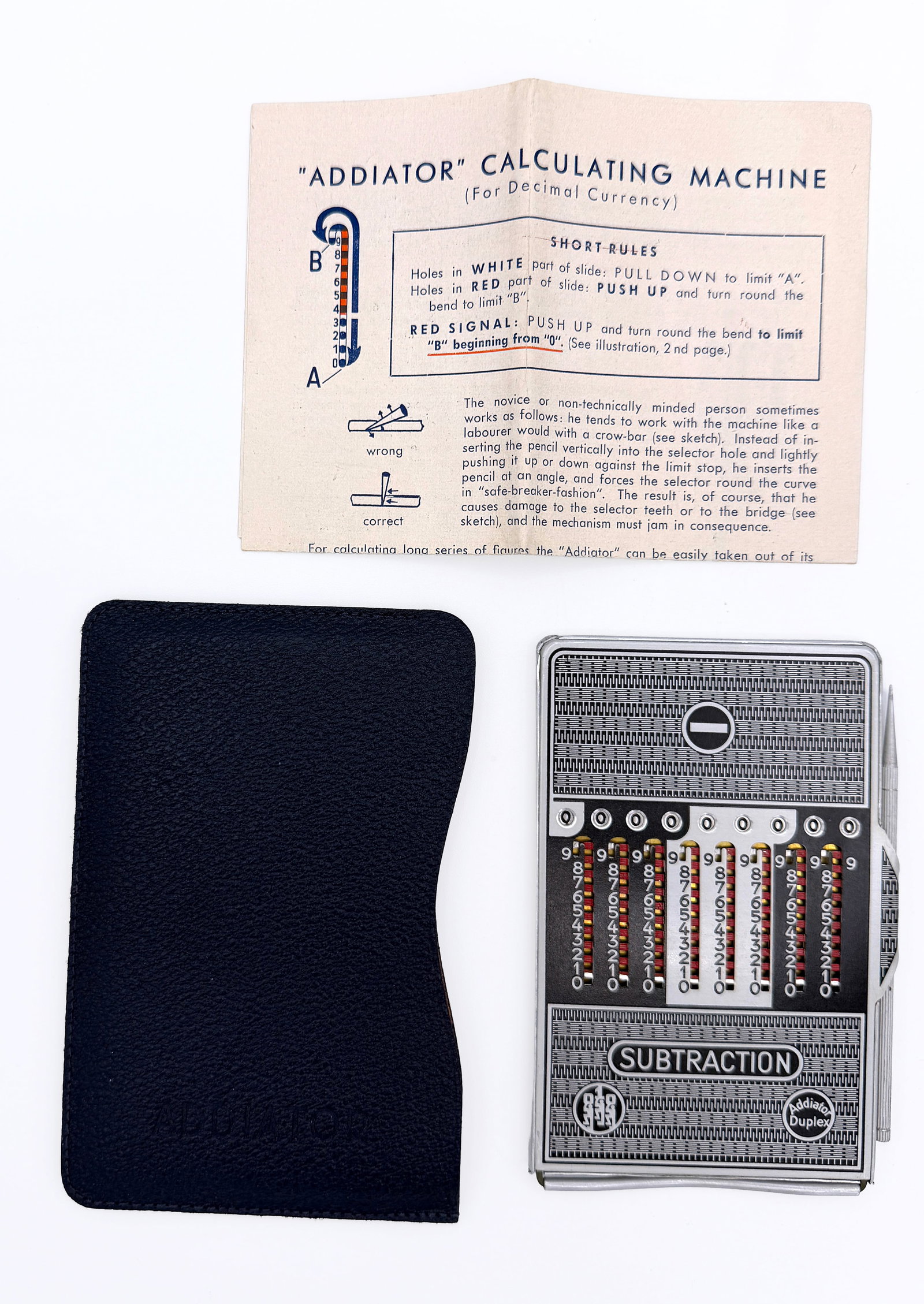 German Addiator Duplex Mechanical Calculator - 2