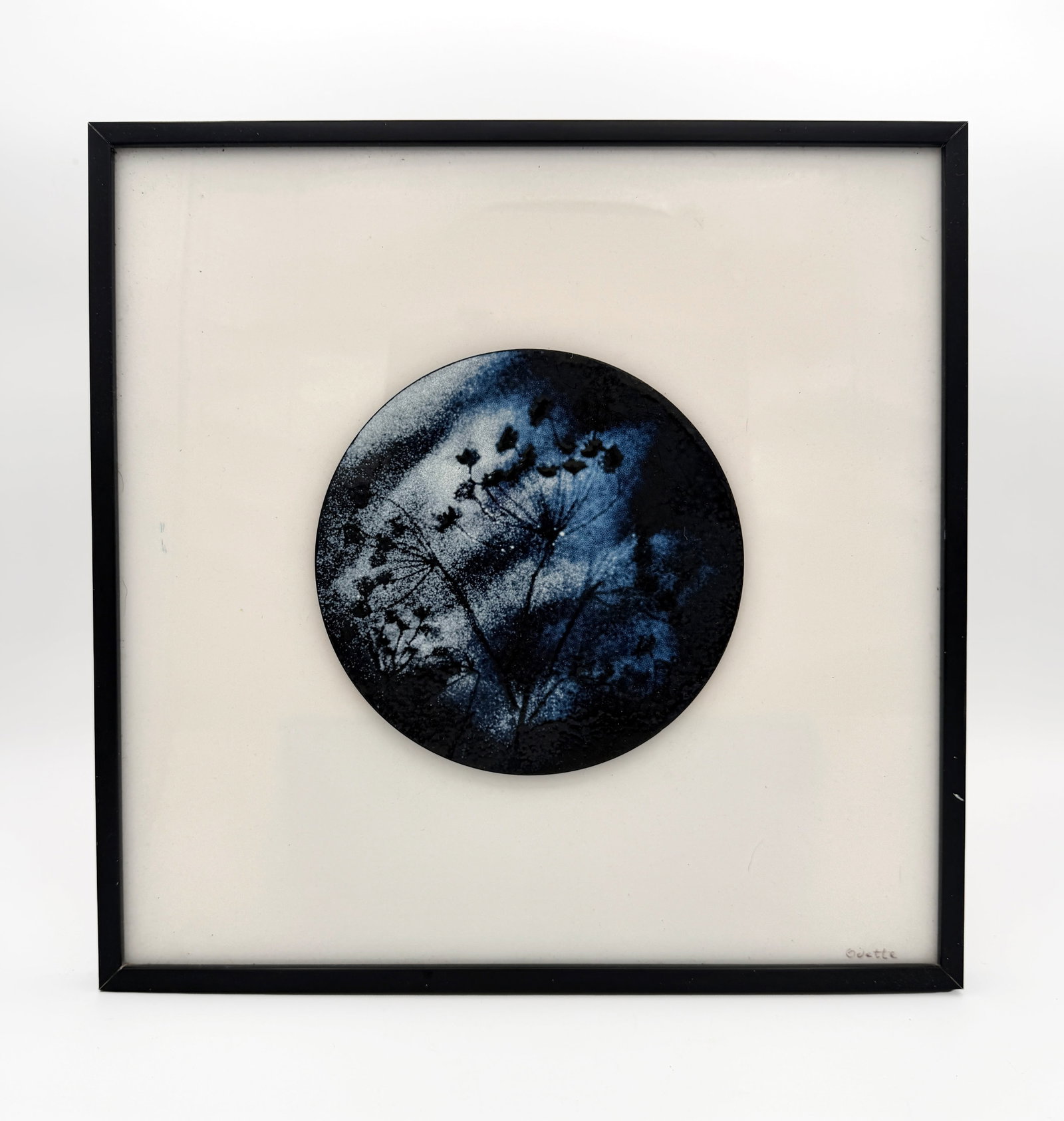 Dandelions on Metal Disc by Guette: Dandelions on metal disc by Guette
