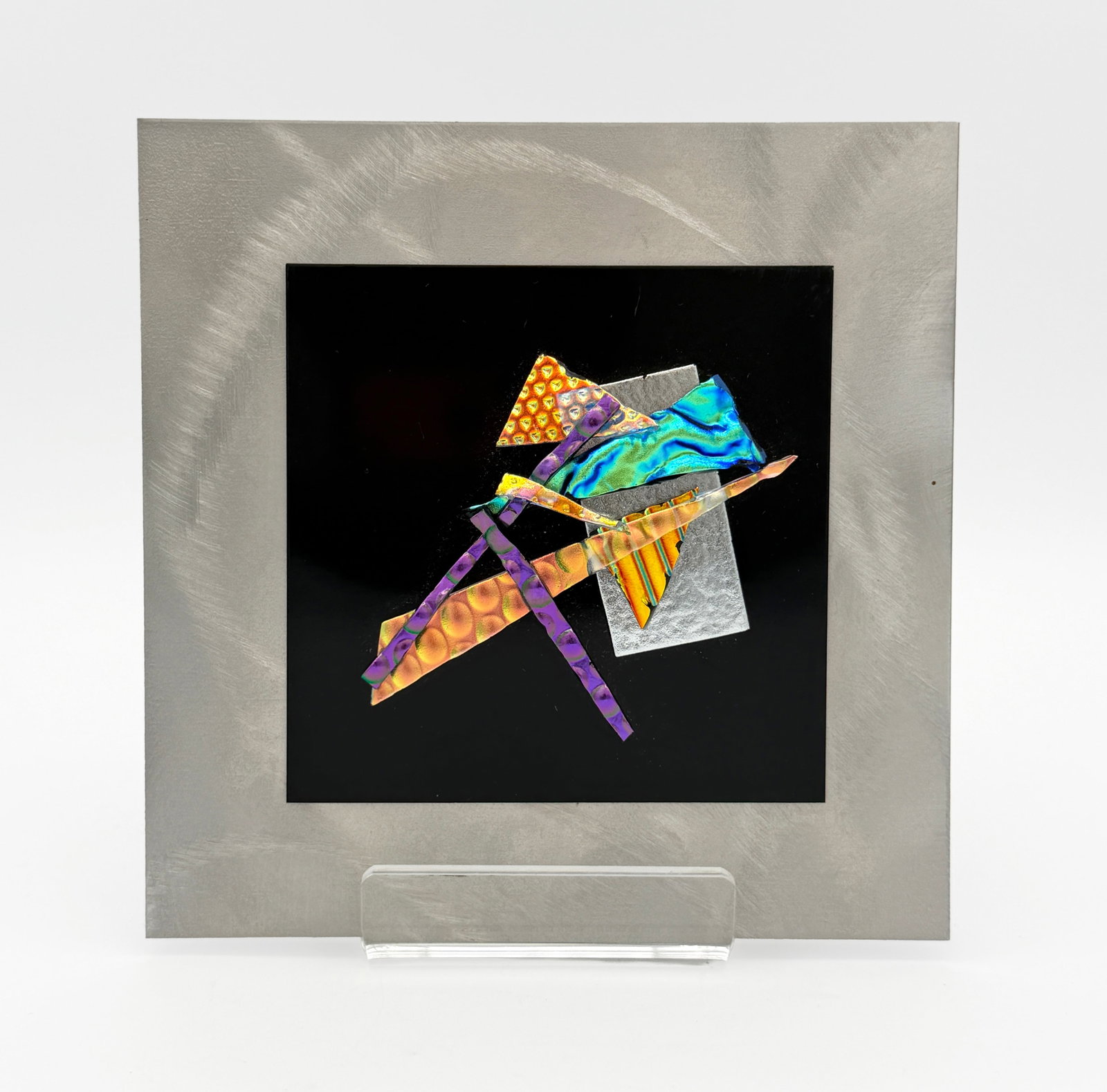 1980s Abstract Metal Sculpture, Signed JR (1 of 3)