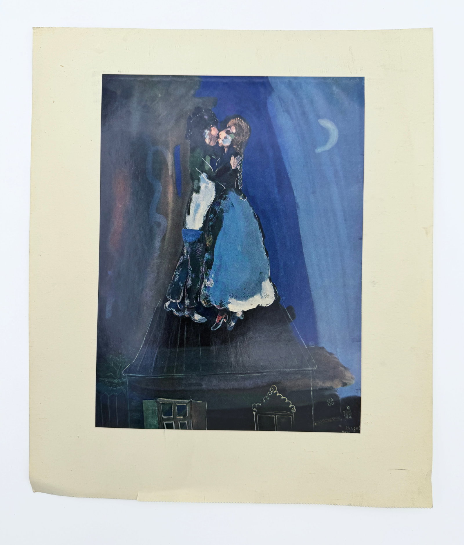 Marc Chagall Lovers on the Roof Print 1927 (1 of 2)