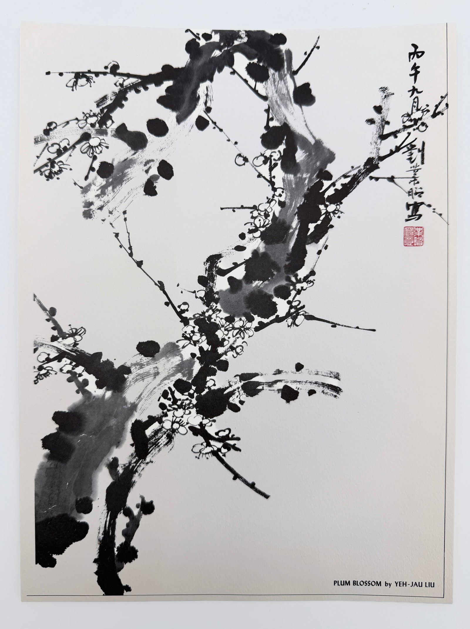 Plum Blossom by James Yeh-Jau Liu: Plum Blossom by James Yeh-Jau Liu, includes artist bio pamphlet.