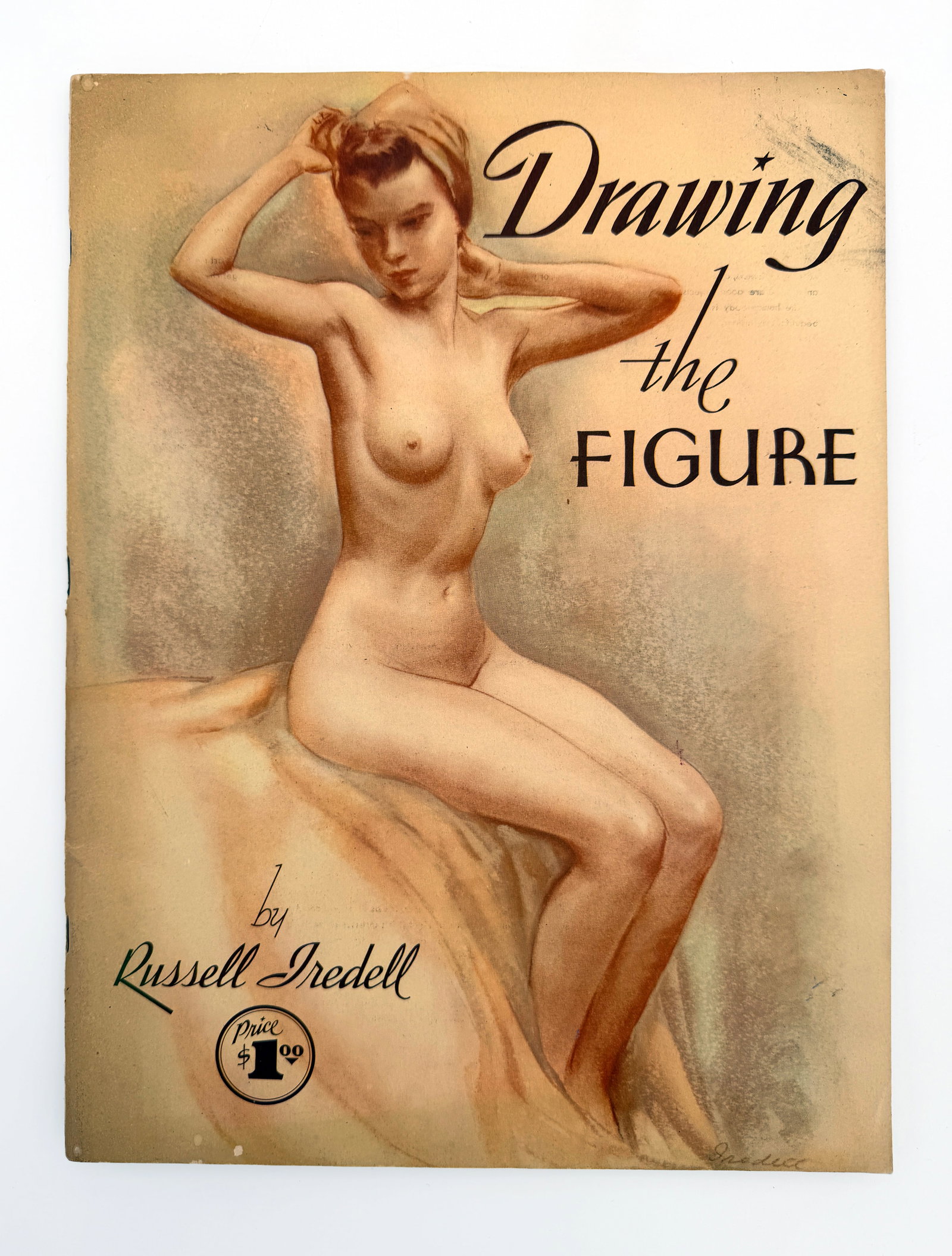 Russell Tredell Drawing the Figure Book: Vintage instructional book by Russell Tredell titled "Drawing The Figure". Published by Walter T. Foster in 1955, t 40 pages of illustrations and tips on naturalistic drawing techniques. Measuring at
