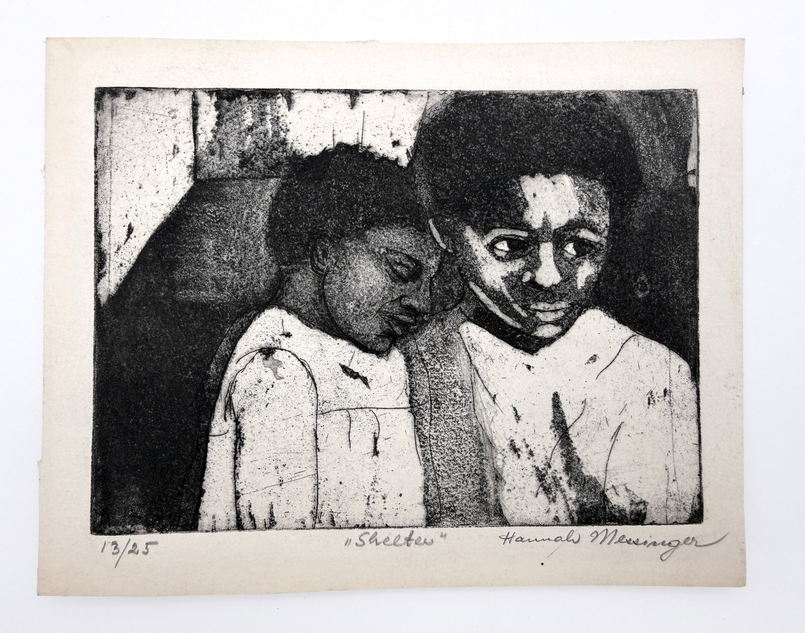 Hannah Messinger Shelter Print 13/25: Shelter by Hannah Messinger vintage print 13/25