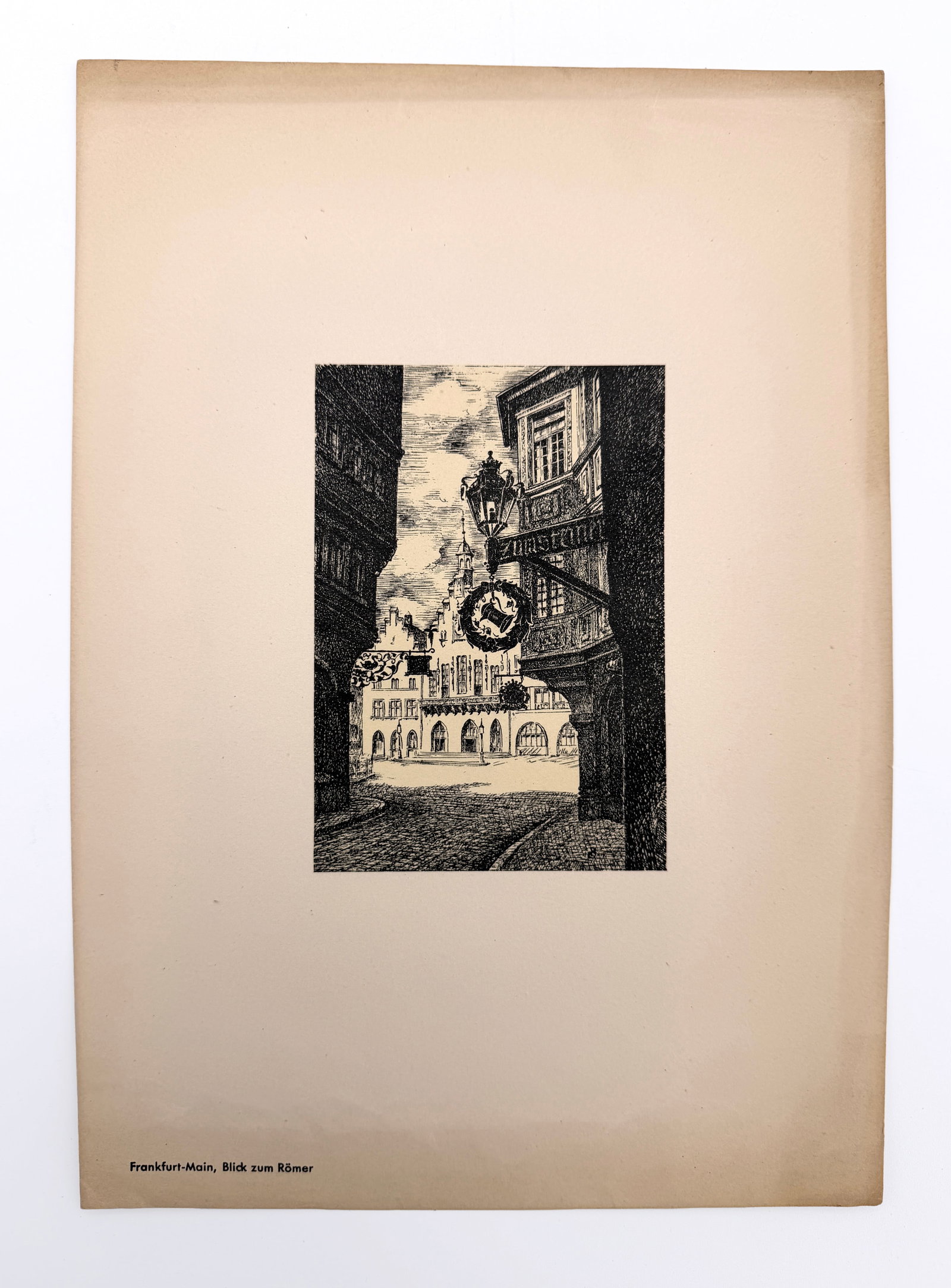 Lot of 2 Two Frankfurt Etching Prints - 3