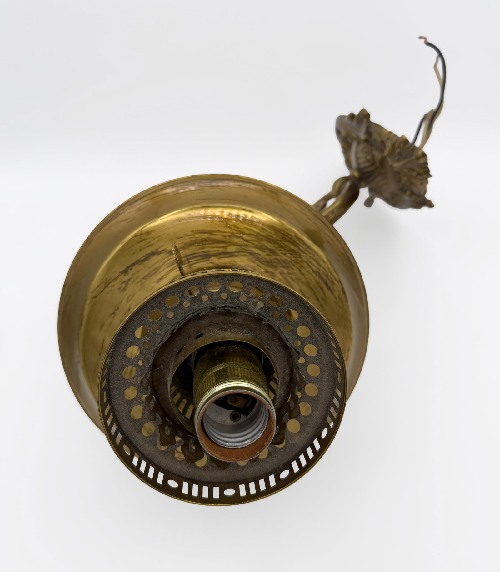 Large Brass Wall Sconce - 3