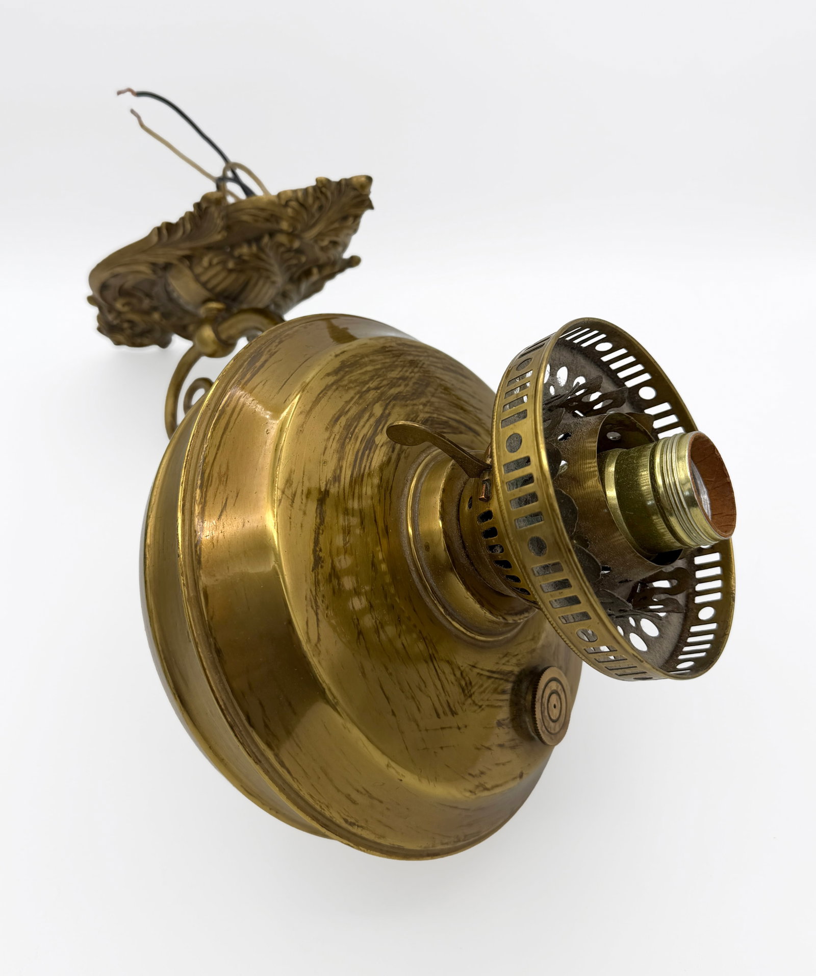 Large Brass Wall Sconce - 4