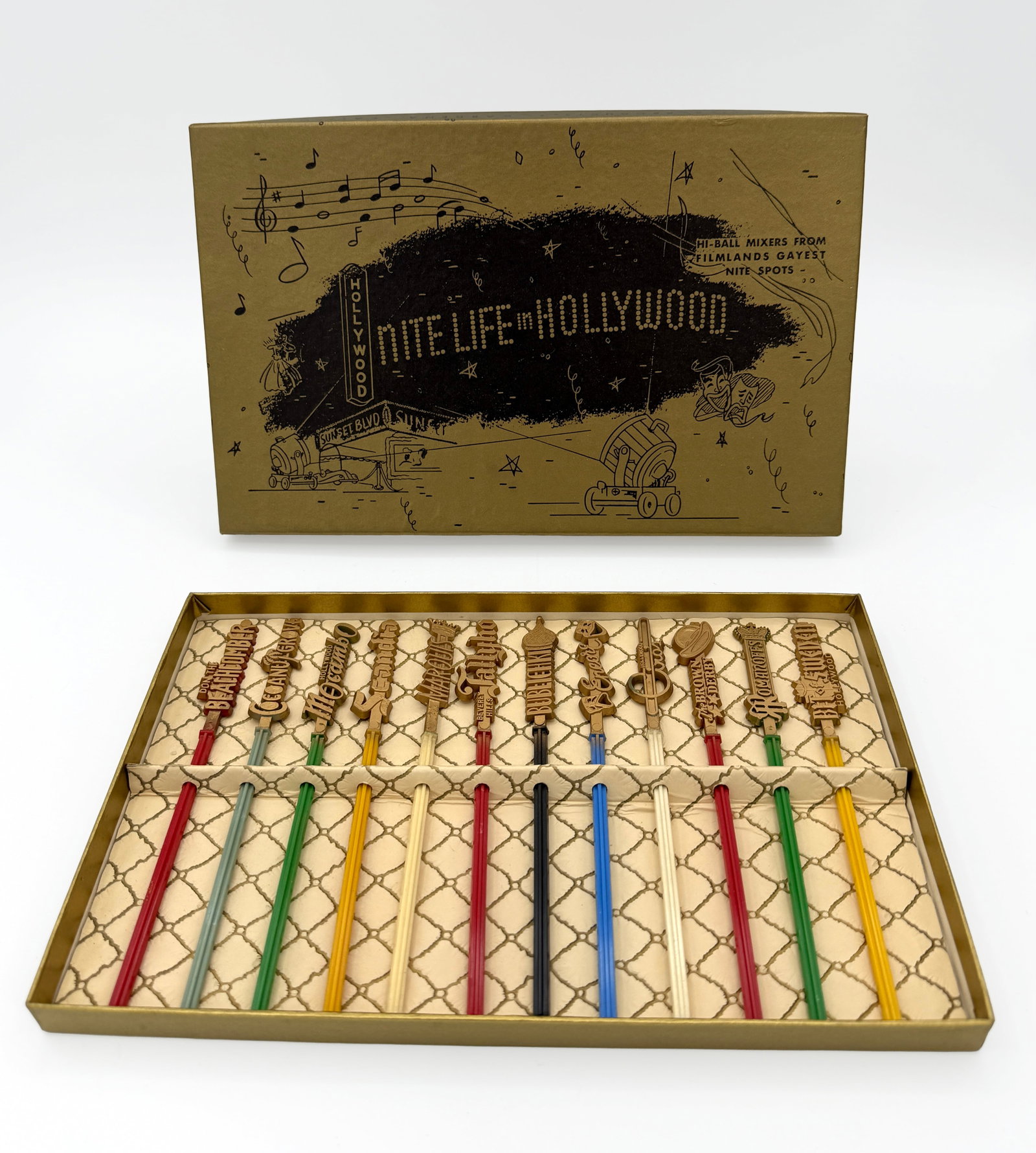 Vintage Nite-Life of Hollywood swizzle sticks (1 of 3)