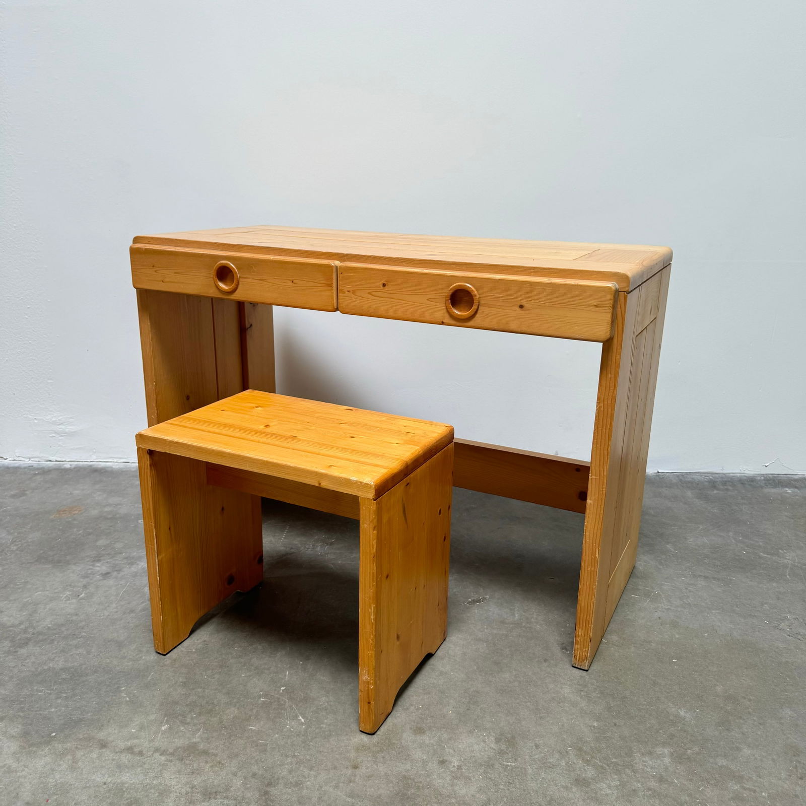 Charlotte Perriand Desk & Stool for Les Arcs, France circa 1968. (1 of 12)
