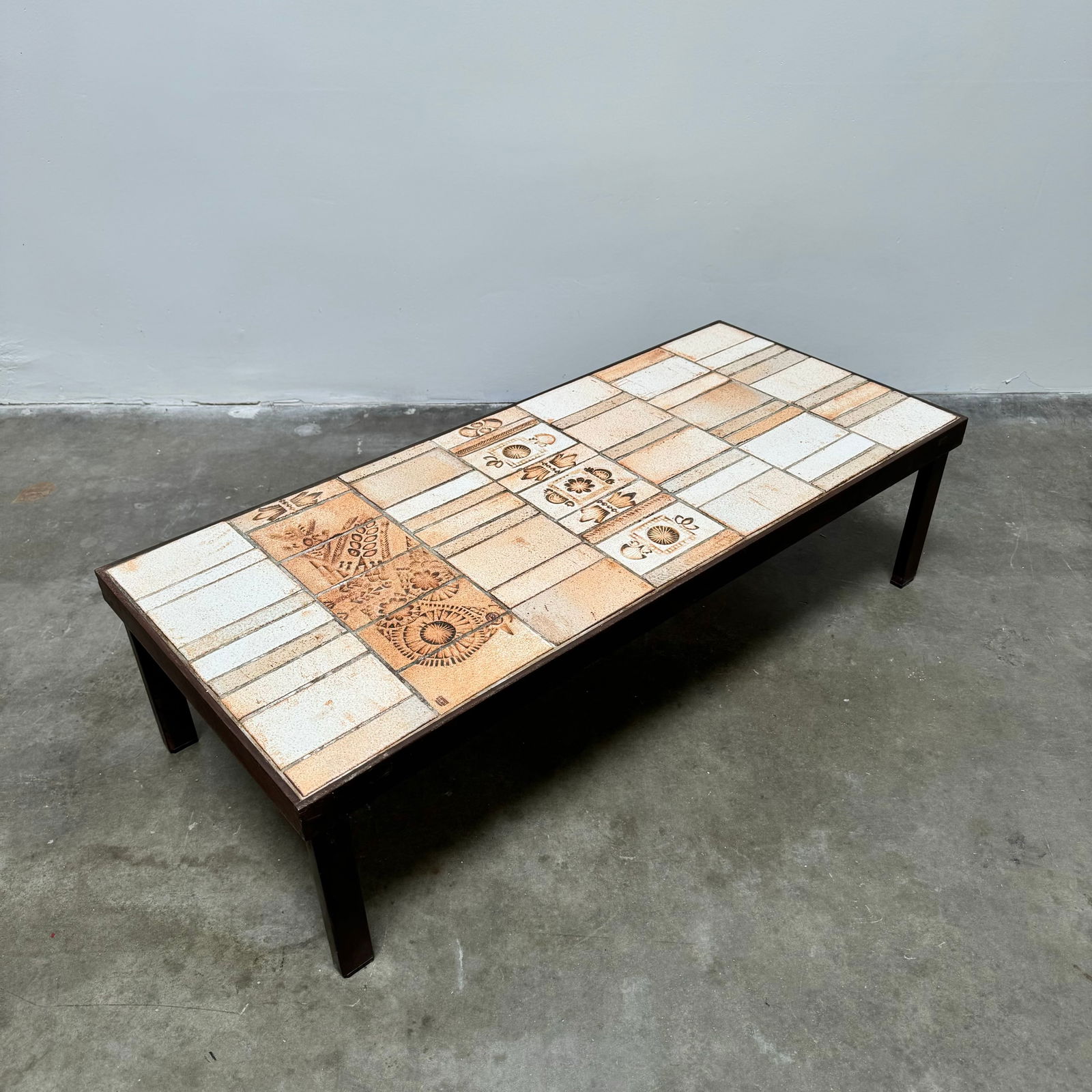 Roger Capron 'Chicken Motif' Coffee Table, Vallauris, France 1960s (1 of 11)