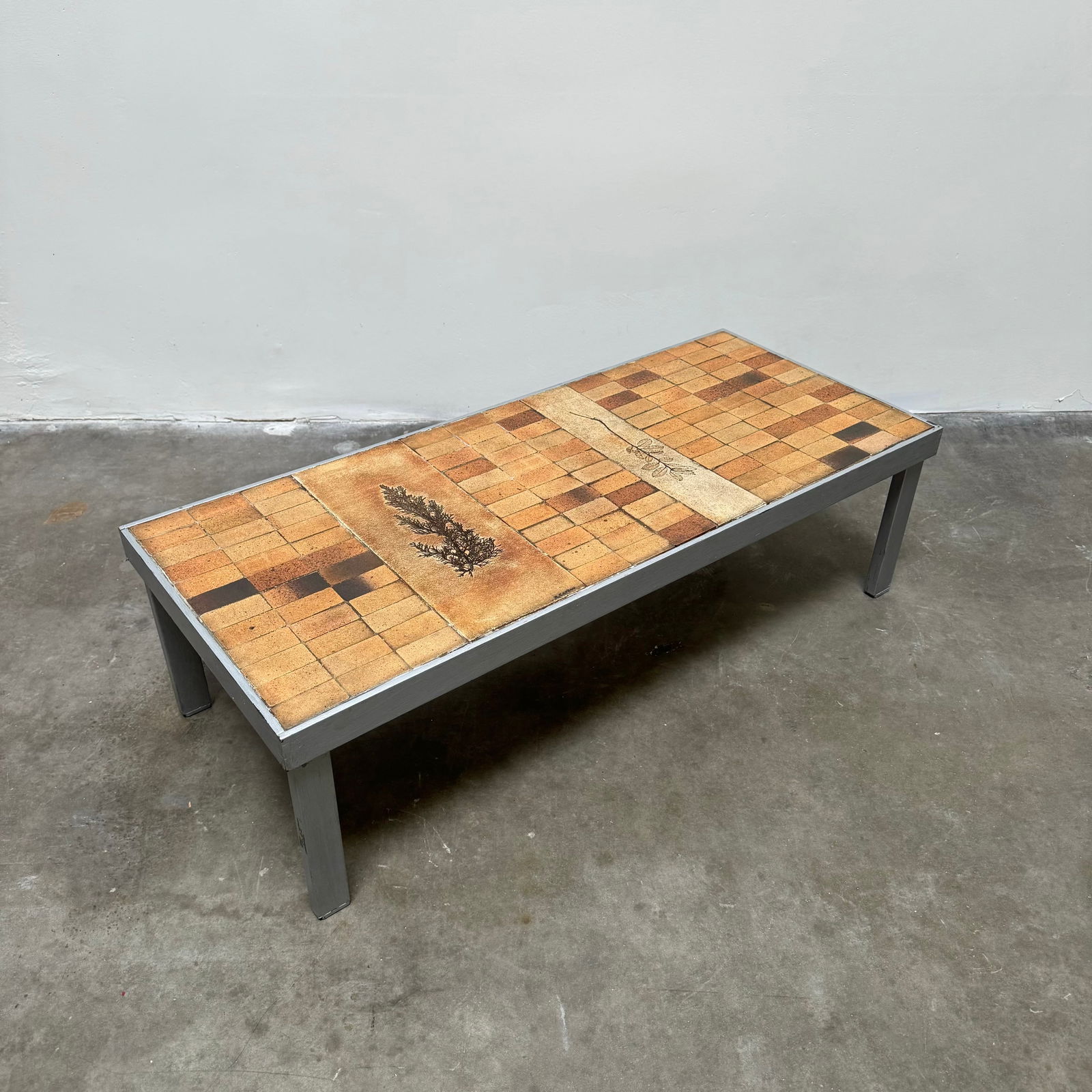 Roger Capron Coffee Table with Garrigue Tiles, Vallauris, France 1960s (1 of 8)
