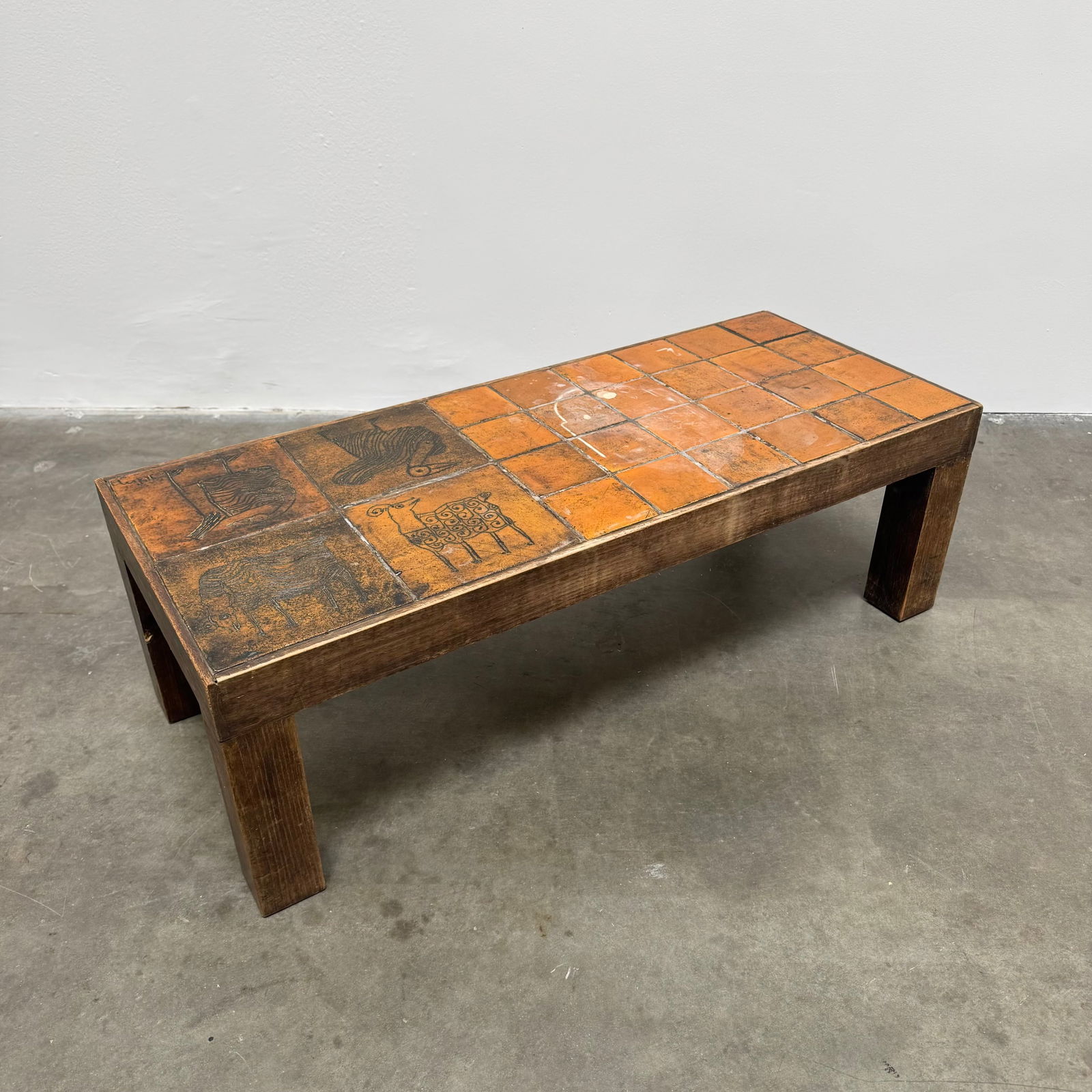 Jacques Blin Coffee Table, France circa 1970: Exceptional and rare coffee table designed by renowned French ceramist Jacques Blin. Height: 12.75Ã¢â‚¬Â Width: 39.5Ã¢â‚¬Â Dep