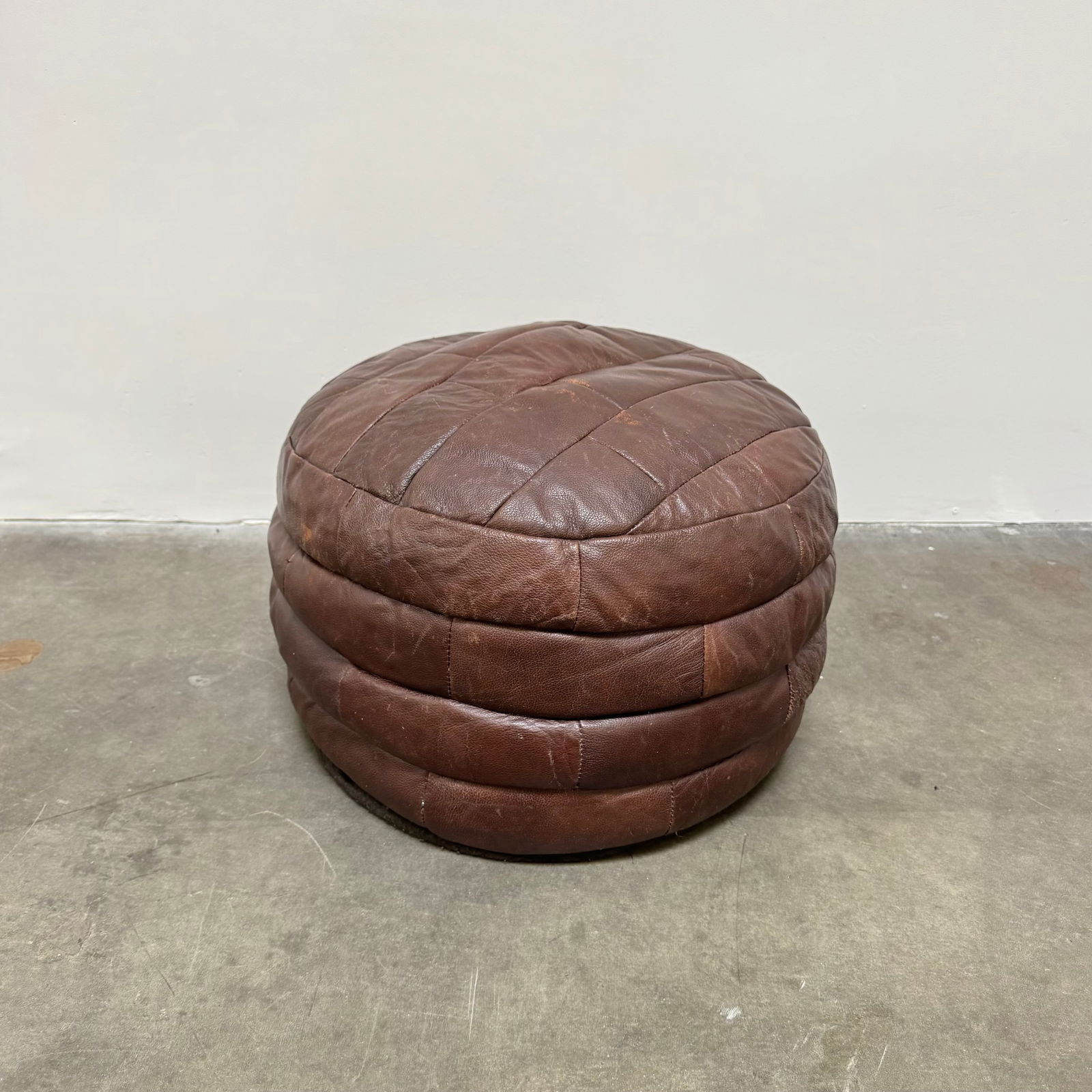 De Sede Leather Patchwork Ottoman, Switzerland 1970s (1 of 6)