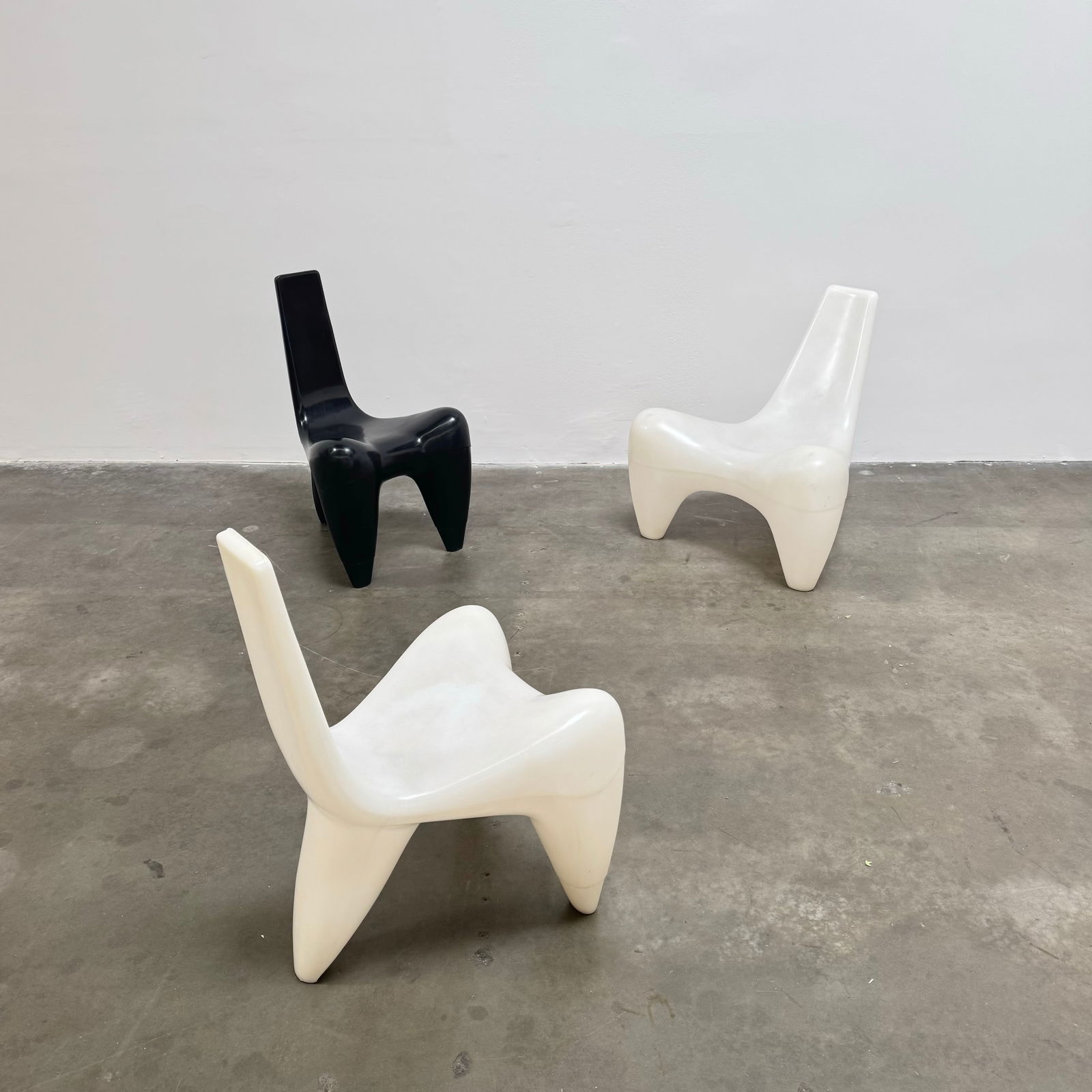 Set of 3 "Galactica" chairs by Douglas Mount for JetNet, France 1990s (1 of 12)