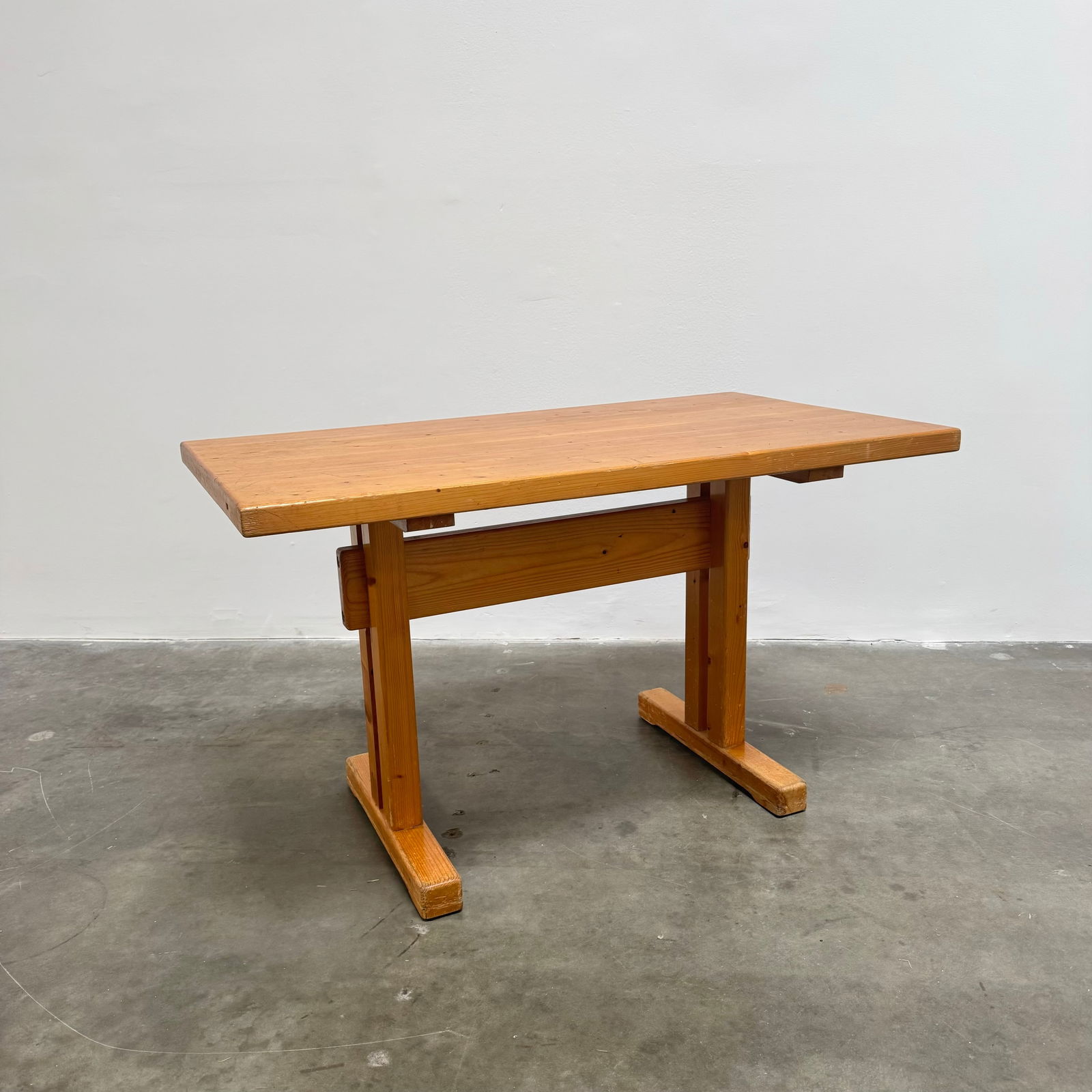 Charlotte Perriand for Les Arcs Pine Dining Table, France 1970s (1 of 10)