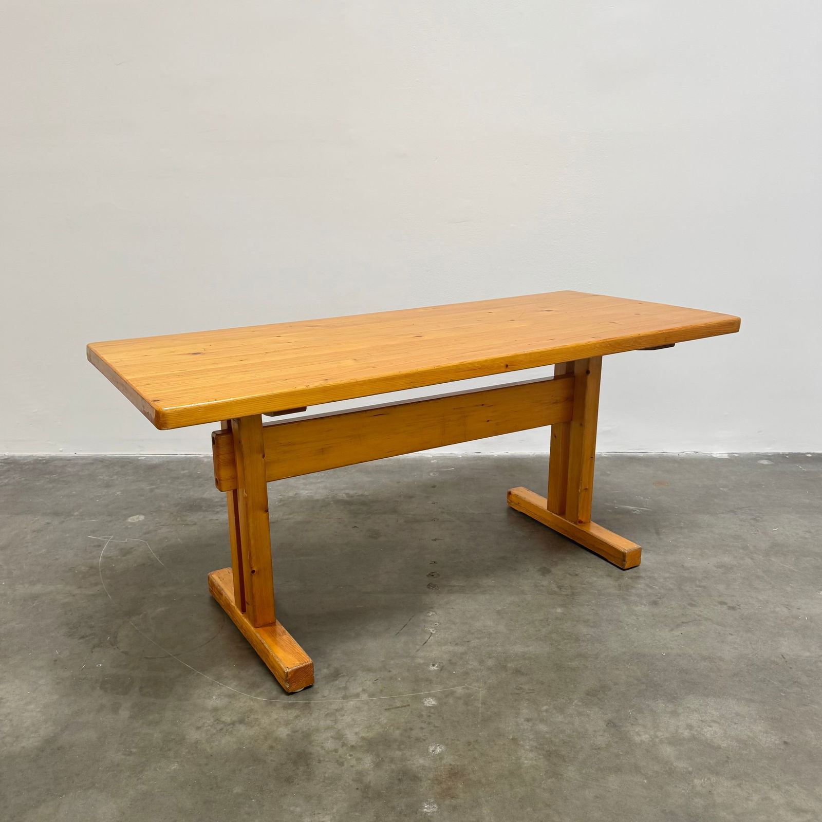 Charlotte Perriand for Les Arcs Pine Dining Table, France 1970s (1 of 12)