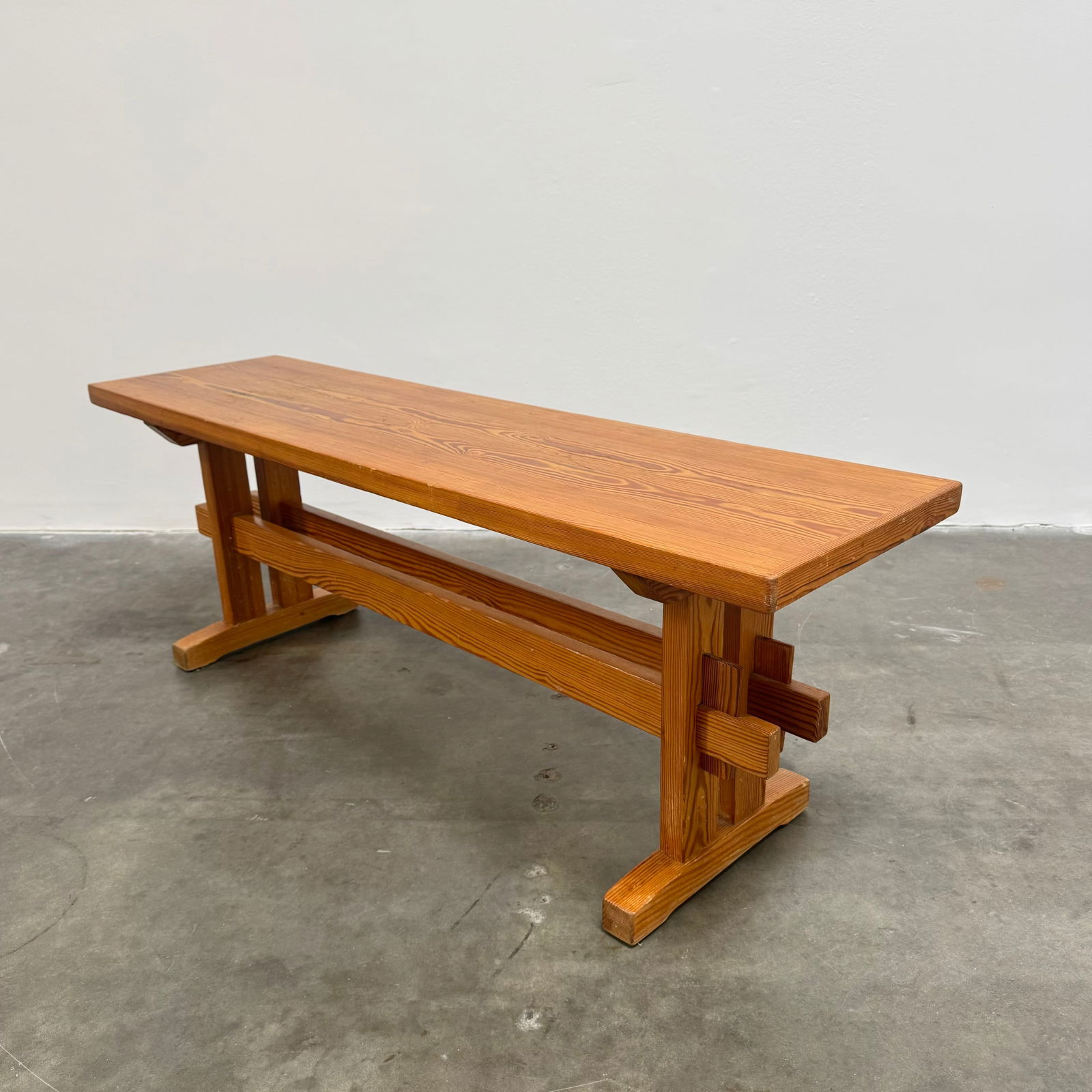 Charlotte Perriand Trestle Bench for Les Arcs, France 1970s (1 of 9)