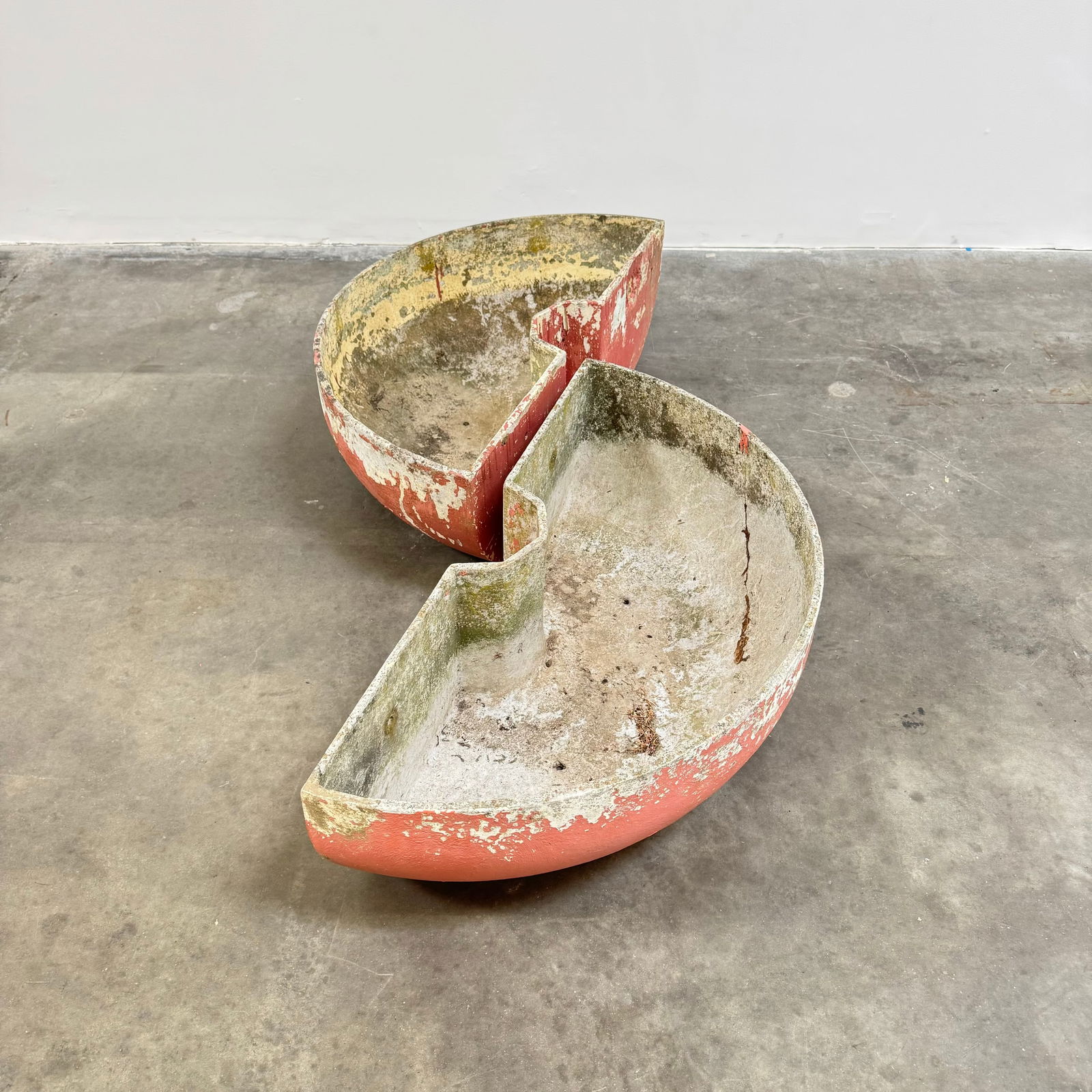 Pair of Willy Guhl Semi Circle Planters, Switzerland 1960s (1 of 5)