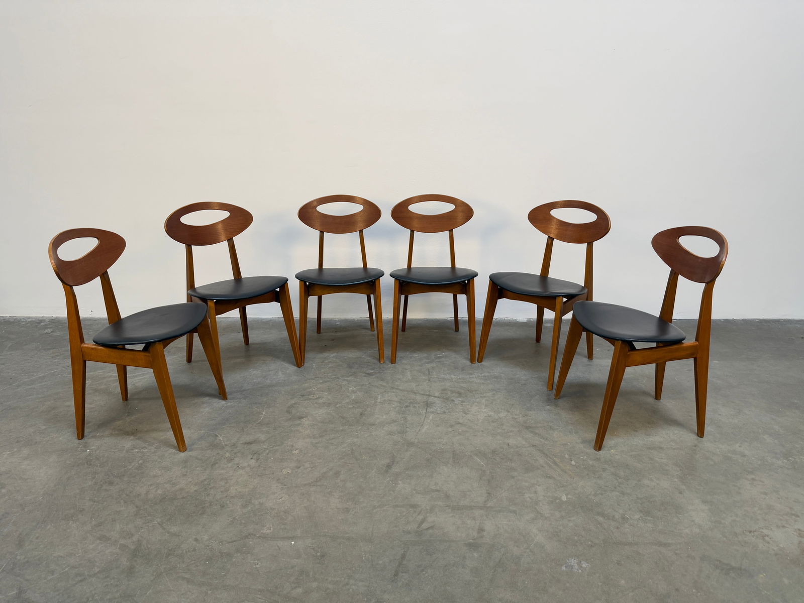 Set of Six Chairs Edition Sentou by Roger Landault (1 of 14)
