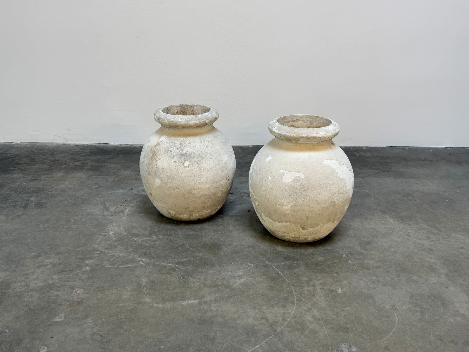 Rare 19th Century French Biot Jar Planters (1 of 7)