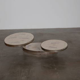 Rotating Tiered Ceramic Coffee Table for La Roue Vallauris, 1960s (1 of 11)