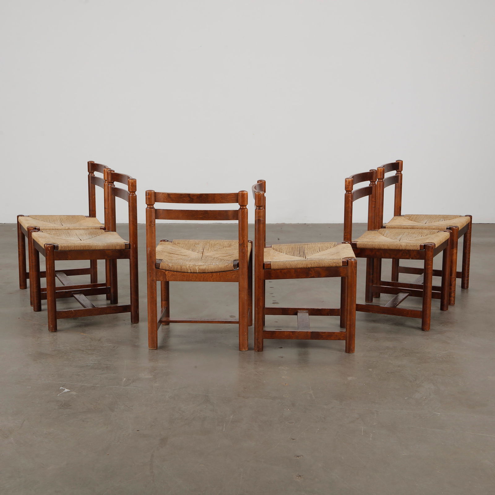 Set of Six Asserbo Wood Dining Chairs by Borge Mogensen, Sweden, 1960s (1 of 10)