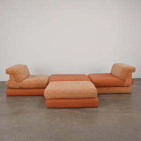 First Edition Mah Jong Sofa by Hans Hopfer for Roche Bobois, France circa 1970 (1 of 12)