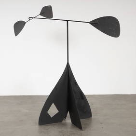 Black Contemporary French Metal Sculpture Artisan-Crafted, 1980s (1 of 9)