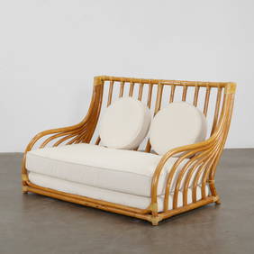 Two-Seater Bamboo Sofa by Roche Bobois, 1970s (1 of 9)