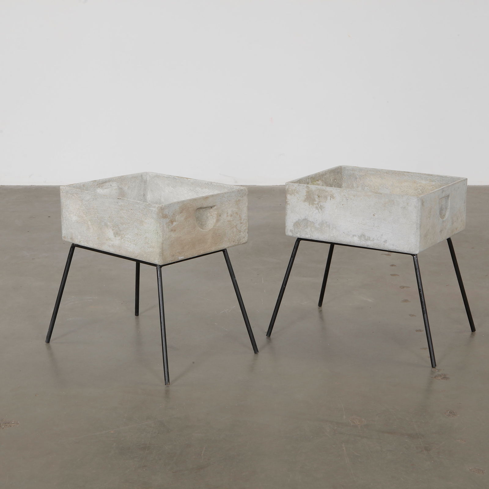 Pair of Small Willy Guhl Rectangular Planters With Stands, 1960s (1 of 9)