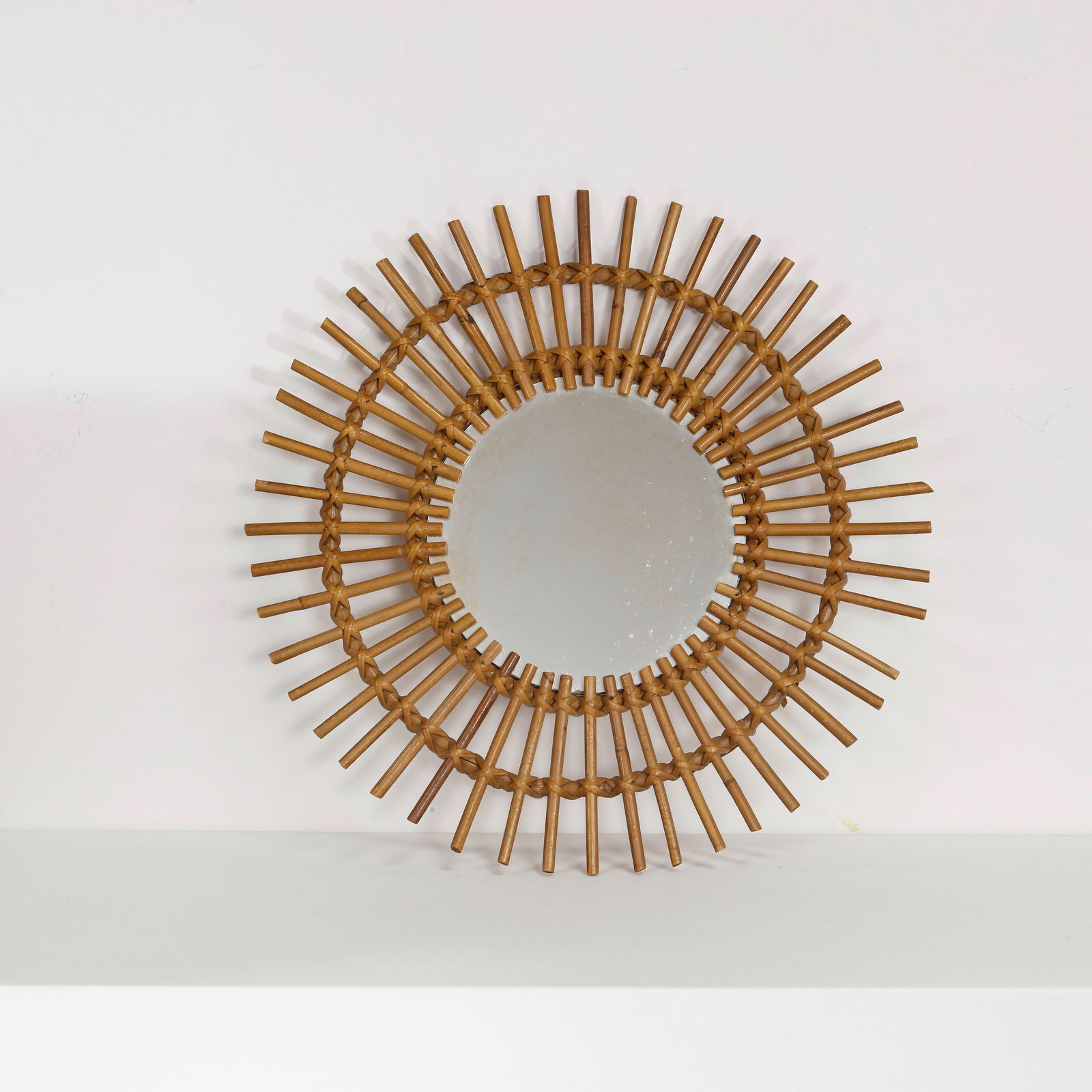 Vintage Bamboo Mirror, 1960s (1 of 3)