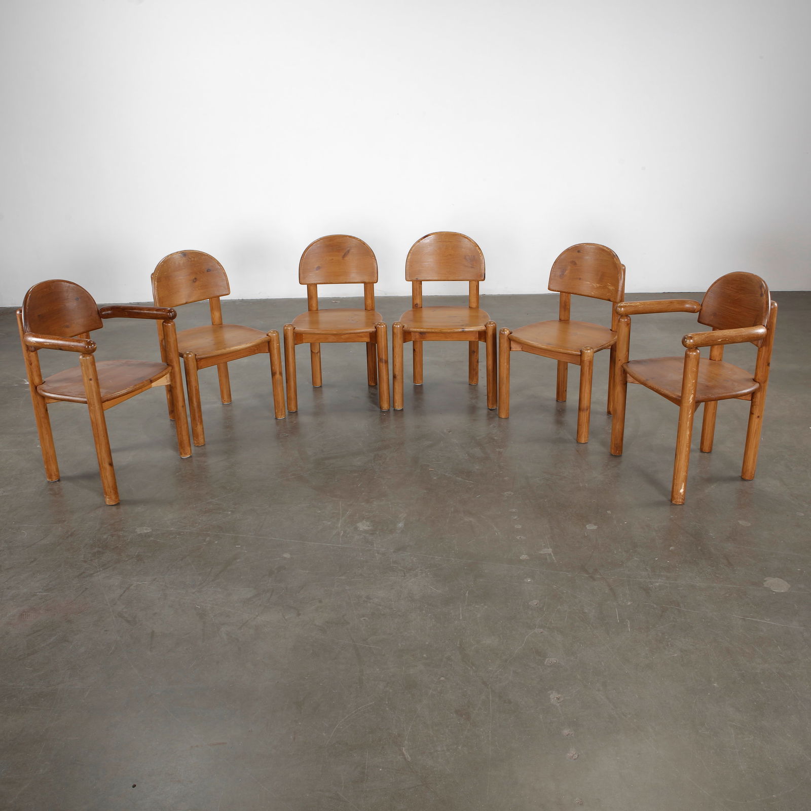 Set of Six Solid Pine Danish Armchairs by Rainer Daumiller for Hirtshals Sawmill, 1960s (1 of 16)
