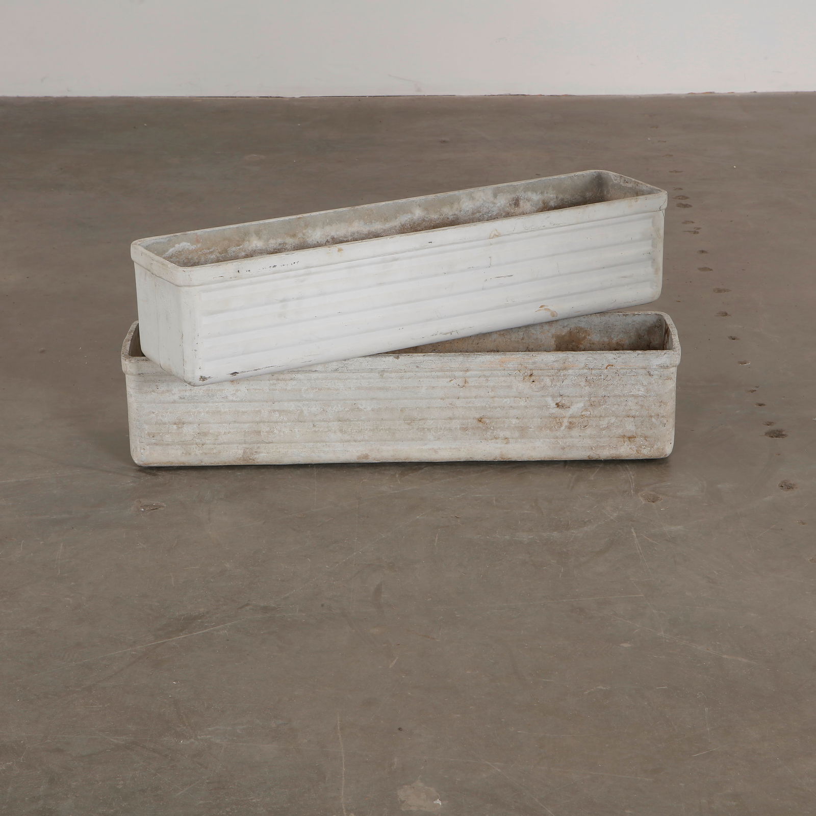 Pair of Rectangular Long Planters by Willy Guhl, 1960s (1 of 10)