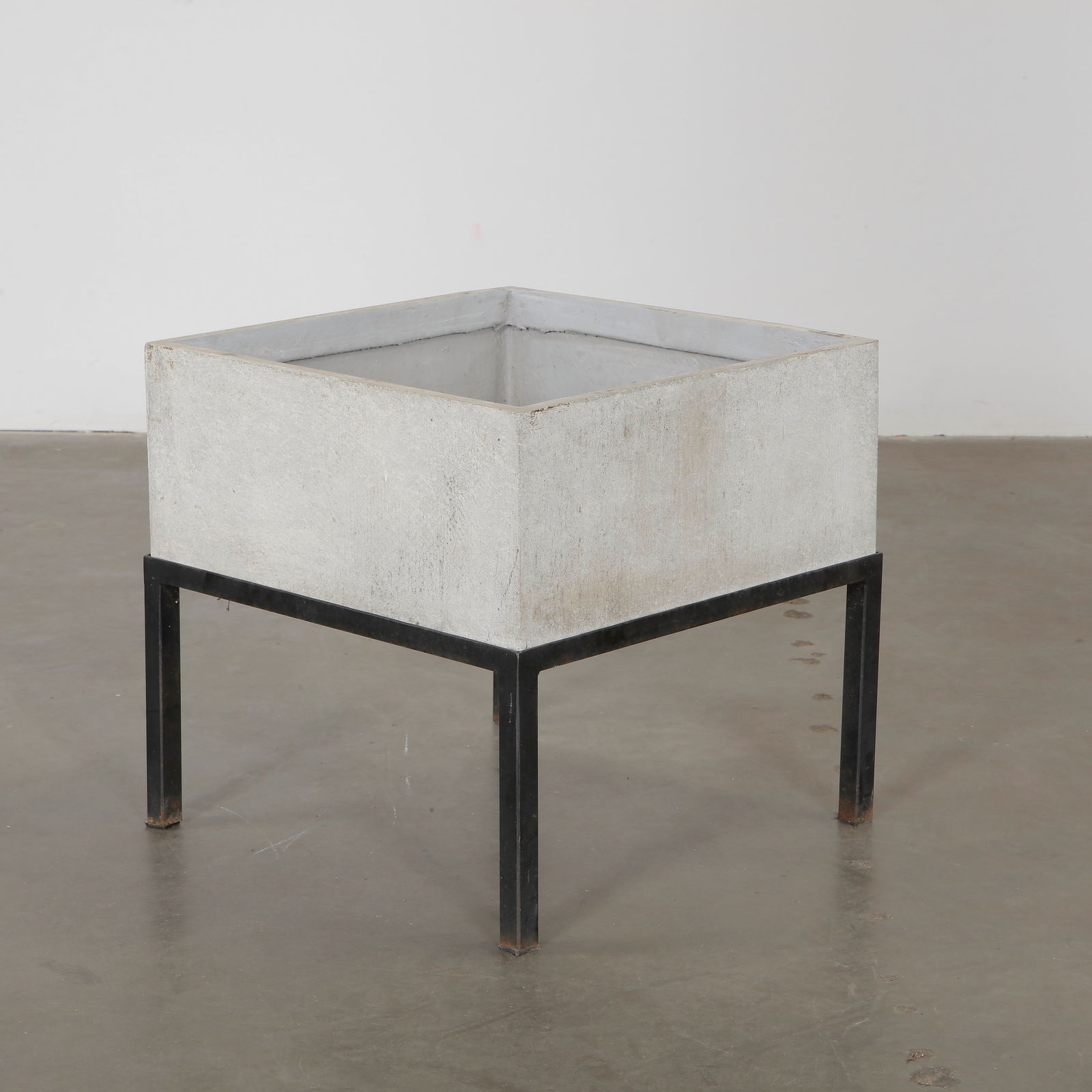 Medium Willy Guhl Square Planter With Stand, 1960s (1 of 5)