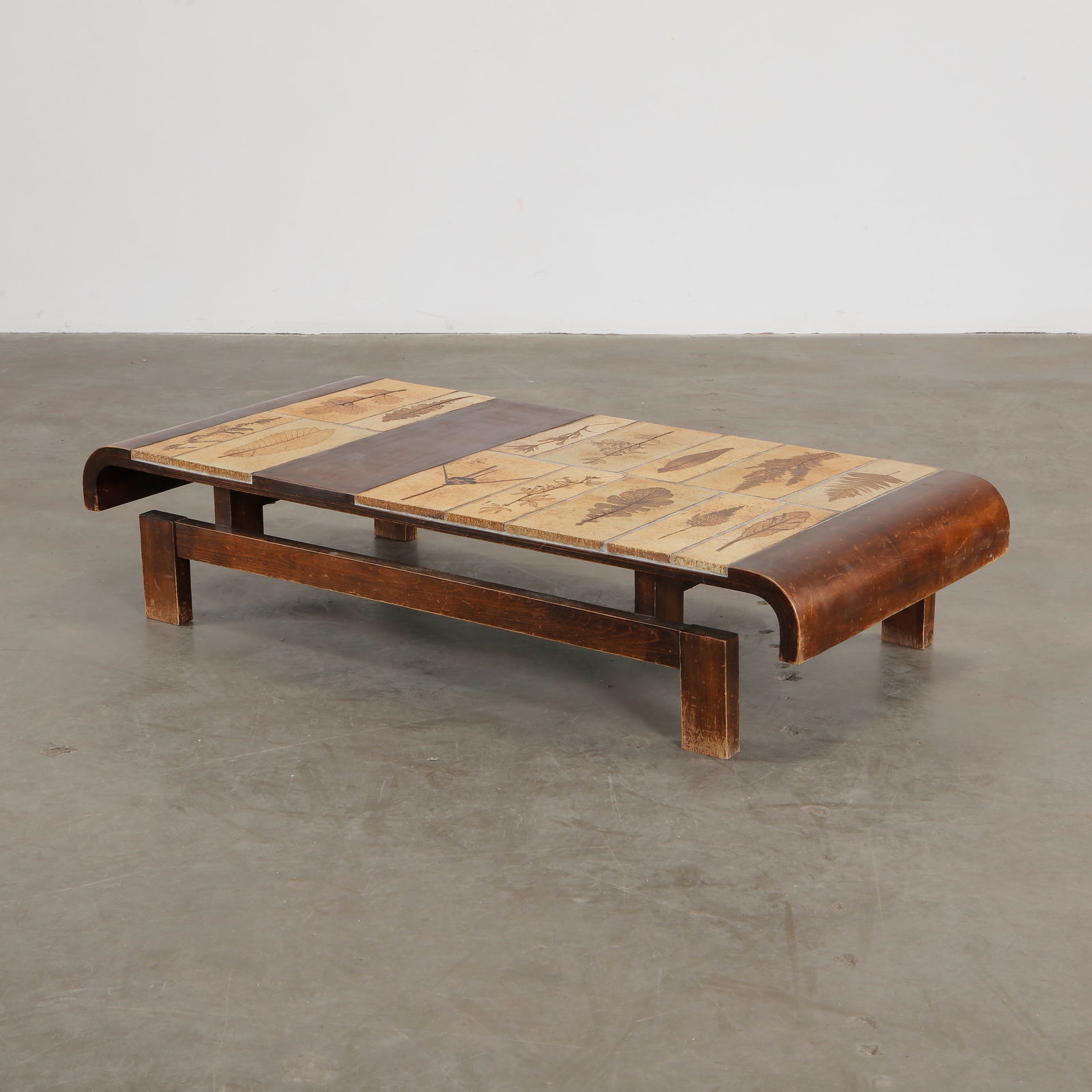 Roger Capron Herbarium Wood Coffee Table, 1960s (1 of 8)