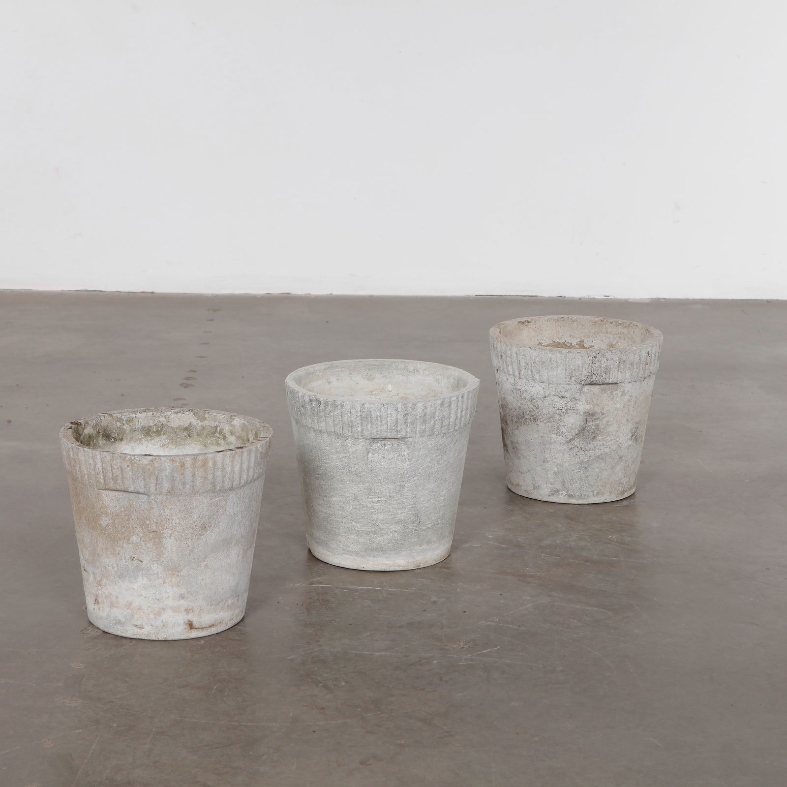 Trio Set of Willy Guhl Small Round Planters, 1960s (1 of 8)